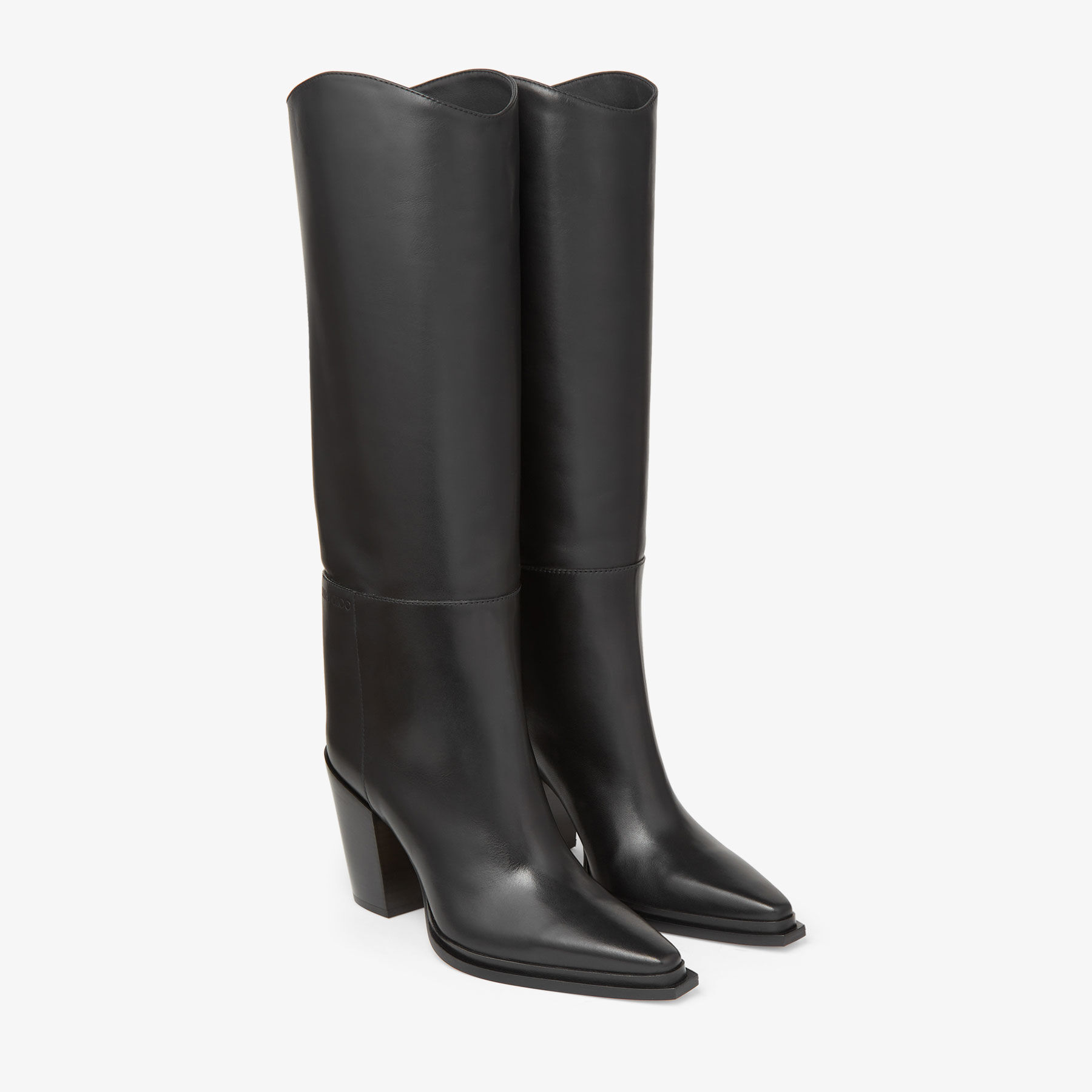 Cece 80 Black Soft Calf Leather Boots