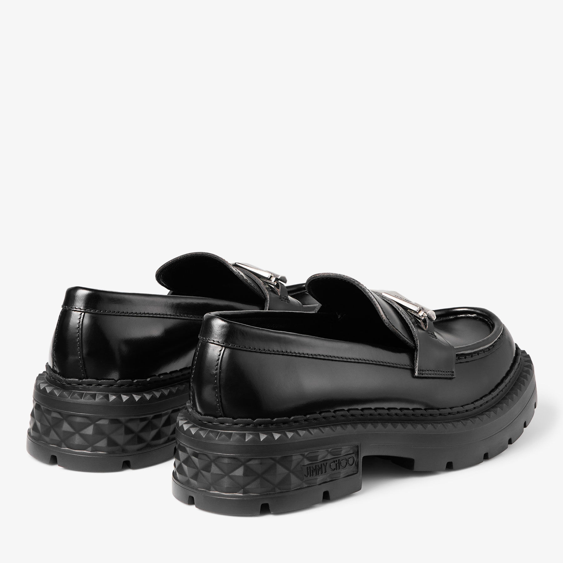 Marlow Diamond M Black Leather Shoes