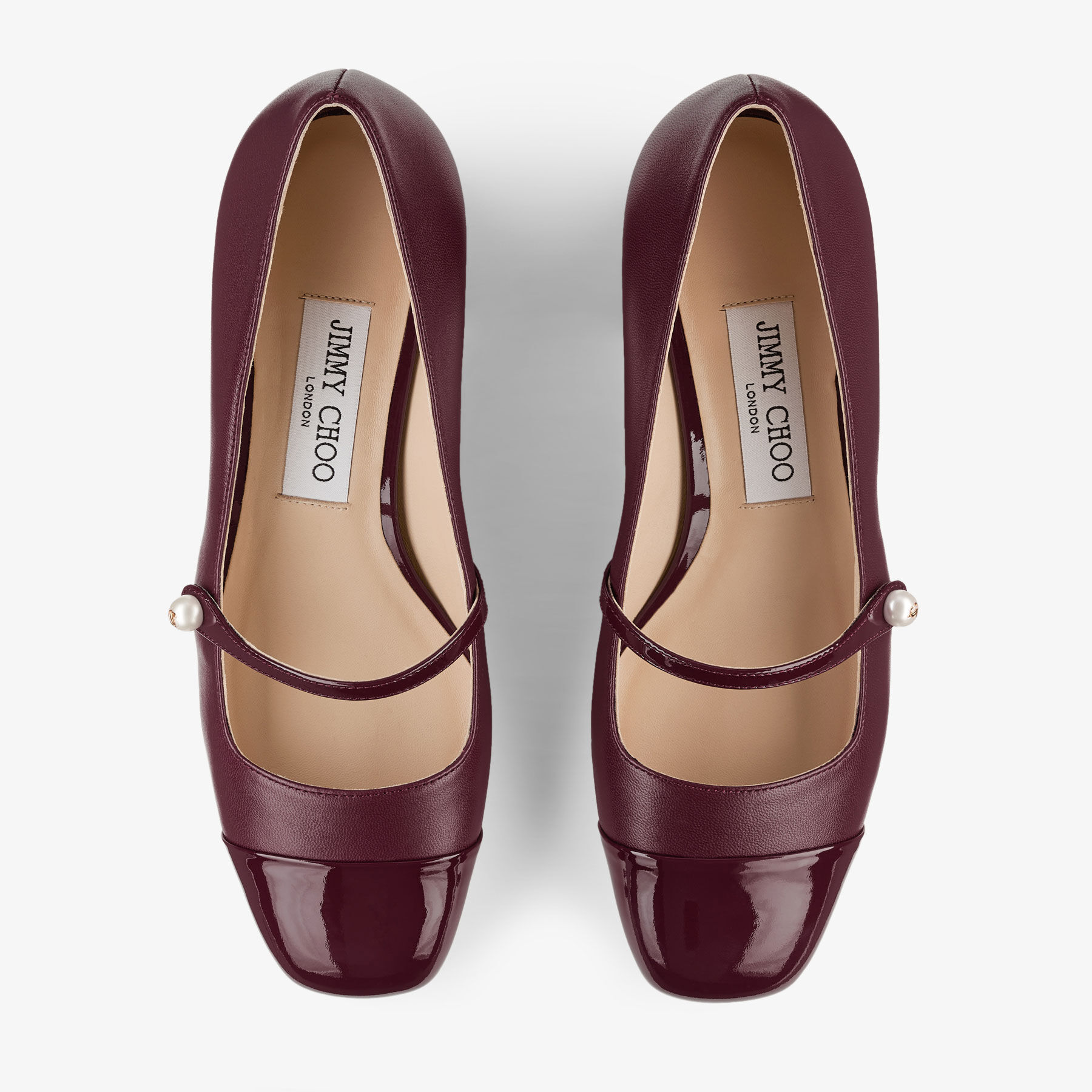 Elisa 45 Garnet Leather Pumps