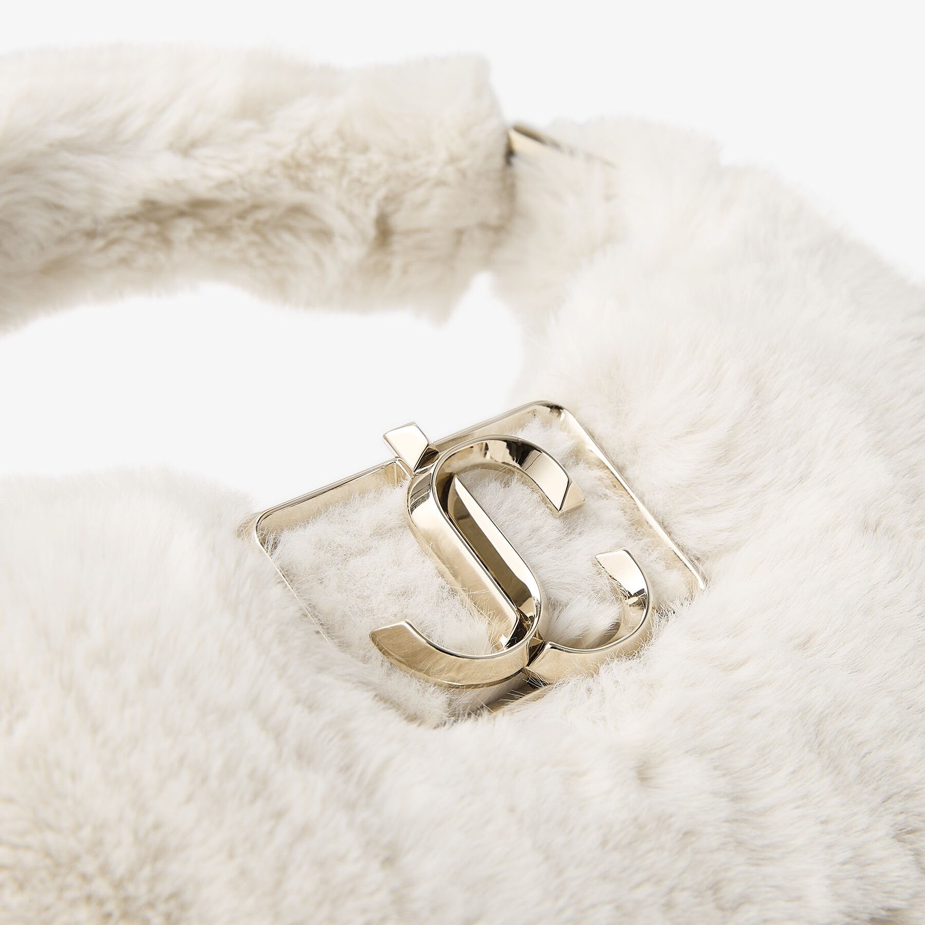 Edie Hobo Mini Latte Faux Fur Mini Bag