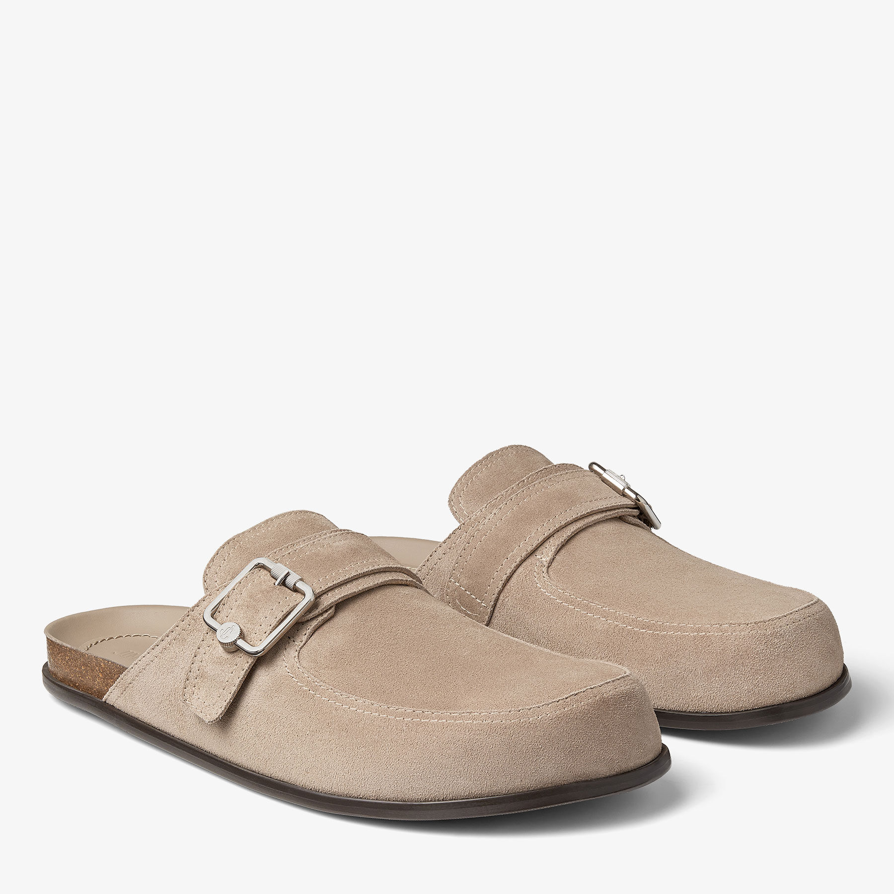 Etta Mule Stone Velvet Suede Mules