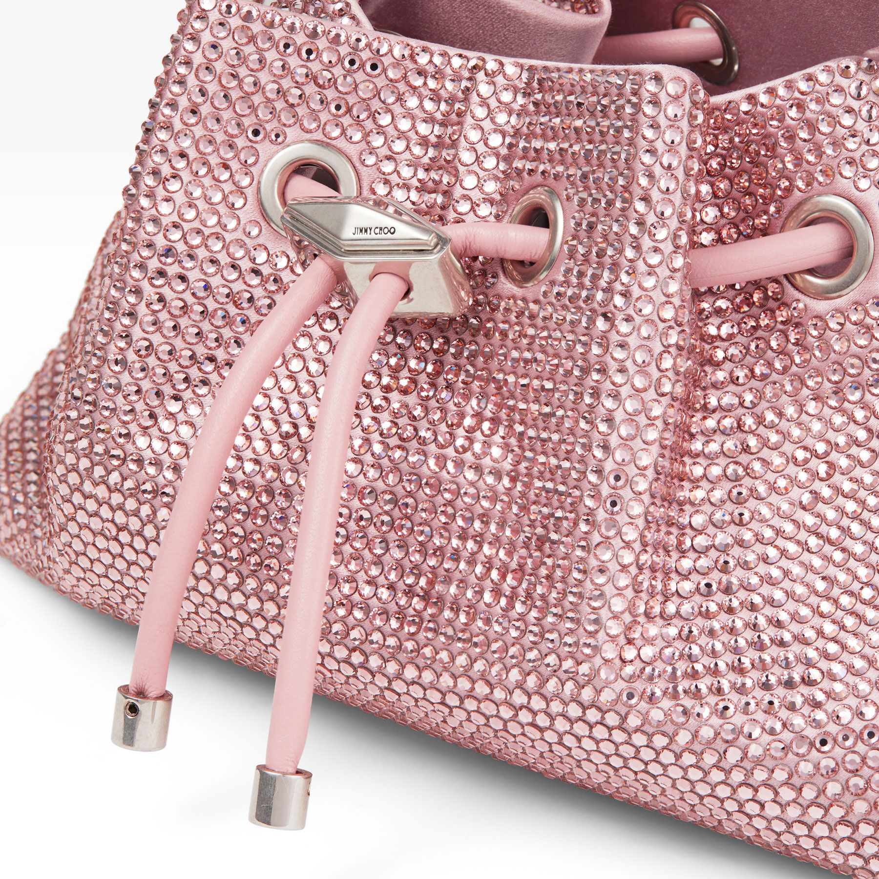 Cinch S Rose Satin Crystal Bag