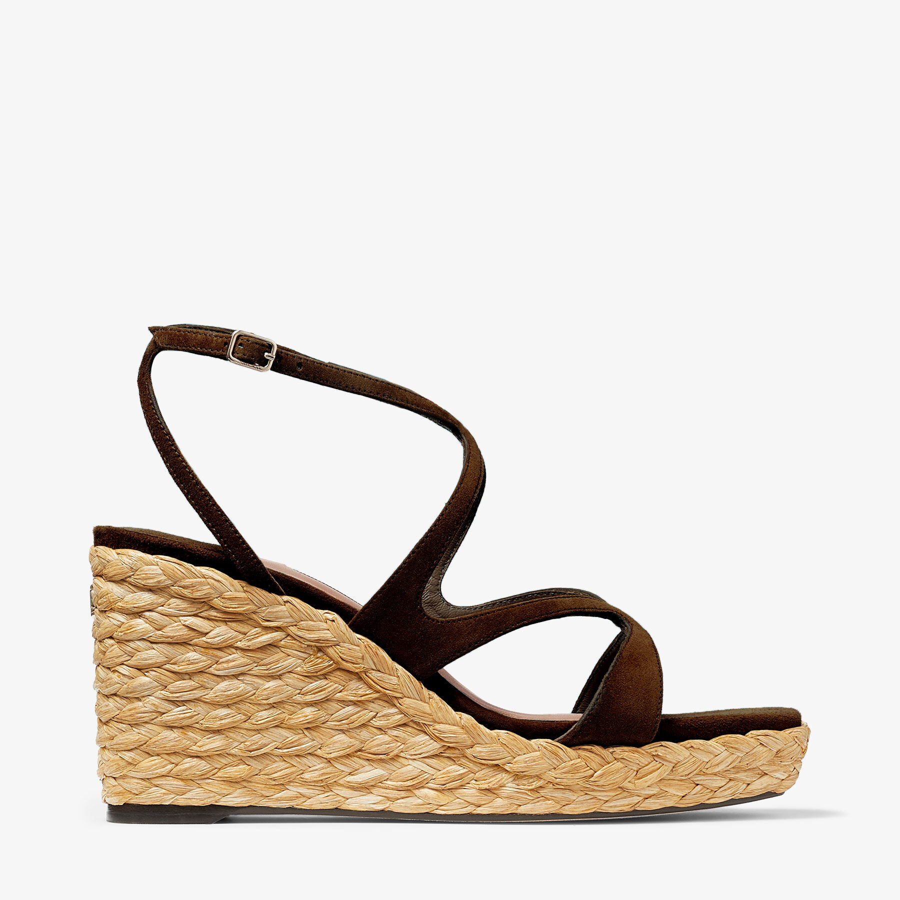 Ayla 85 Coffee Suede Wedge