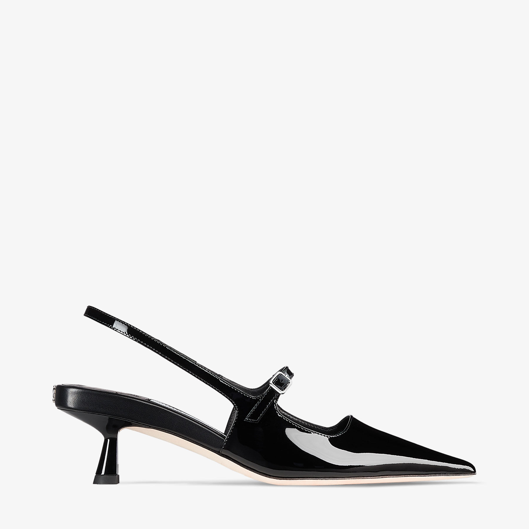 Didi 45 Black Patent Leather Pointed Pumps