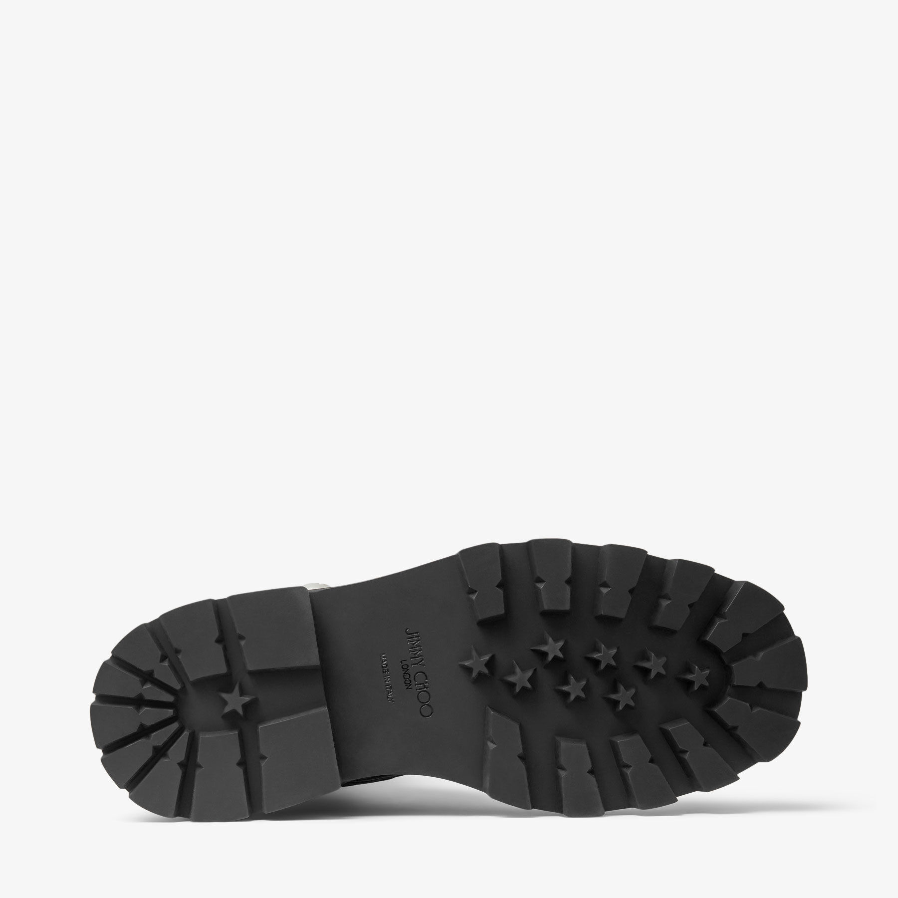 Meena Over The Knee Flat Black Leather Over-The-Knee Boots