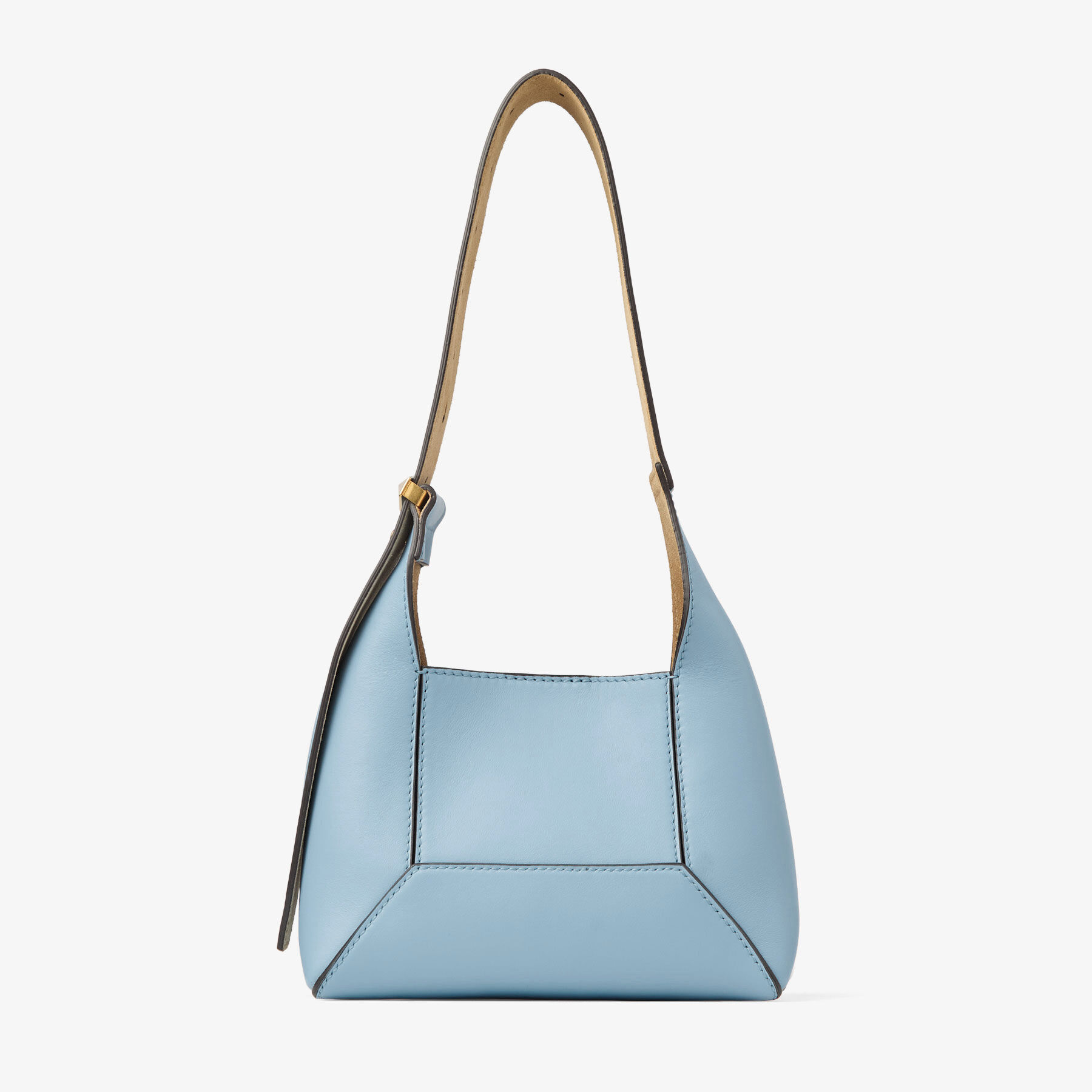 Diamond Hobo S Dusty Blue Leather Shoulder Bag