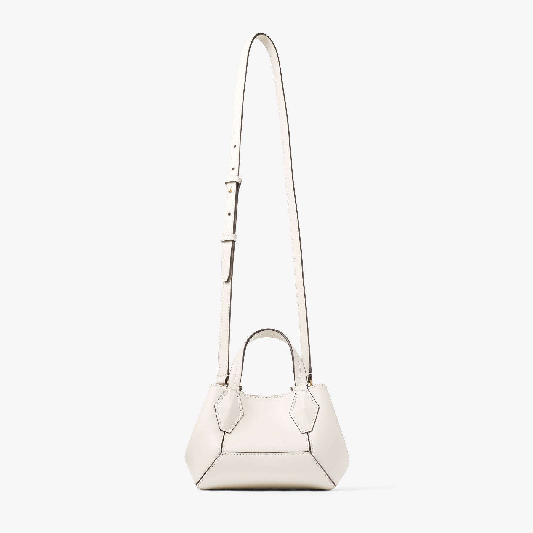 Diamond Tote XS Latte Leather Mini Tote Bag