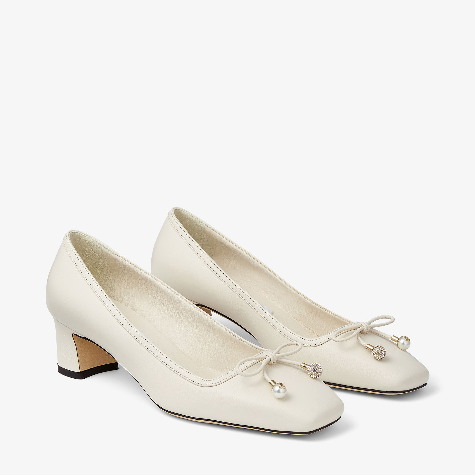 Elme 45 Latte Nappa Leather Pumps