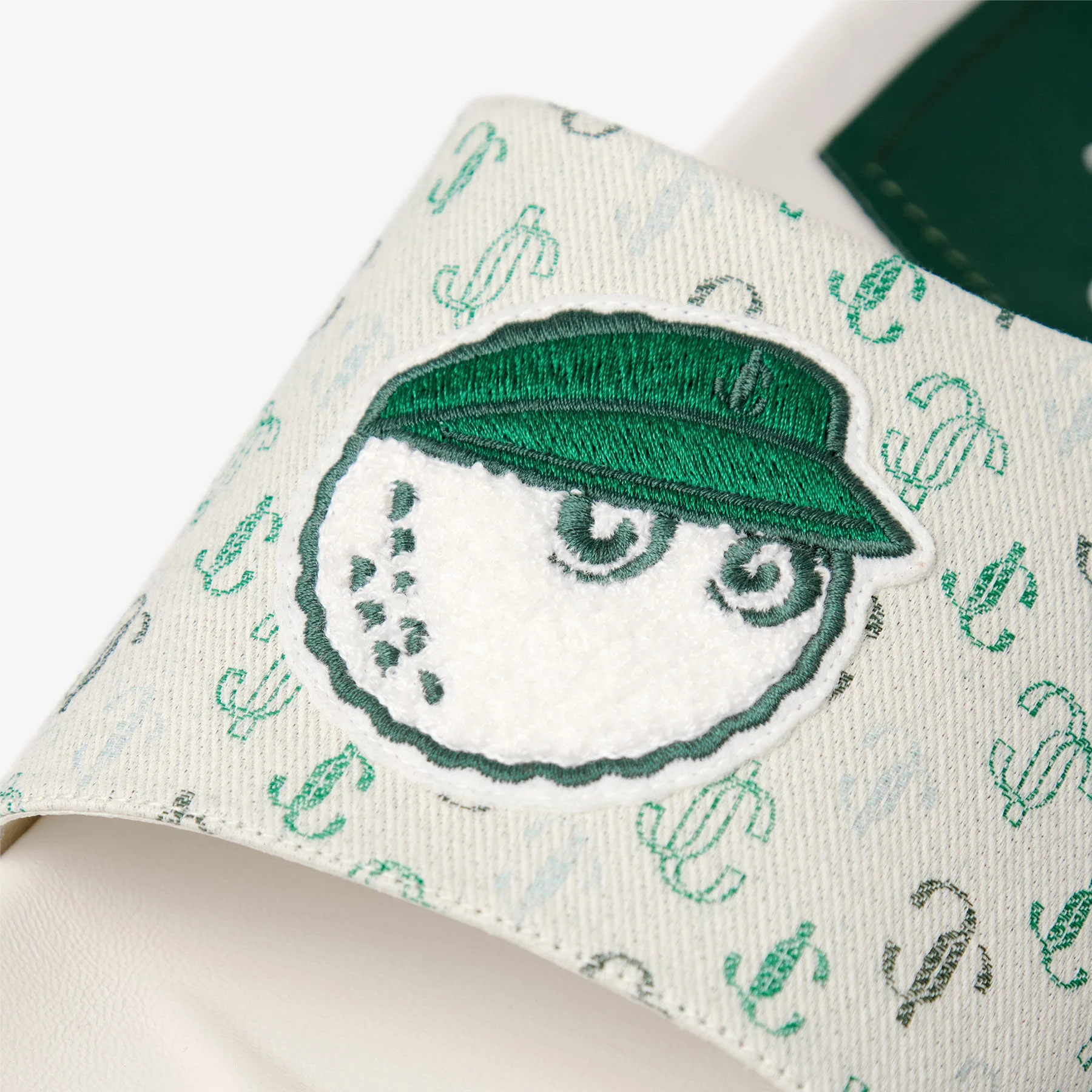 Jimmy Choo / Malbon 2.0 Slide M Monogram Embroidered Jacquard Slides