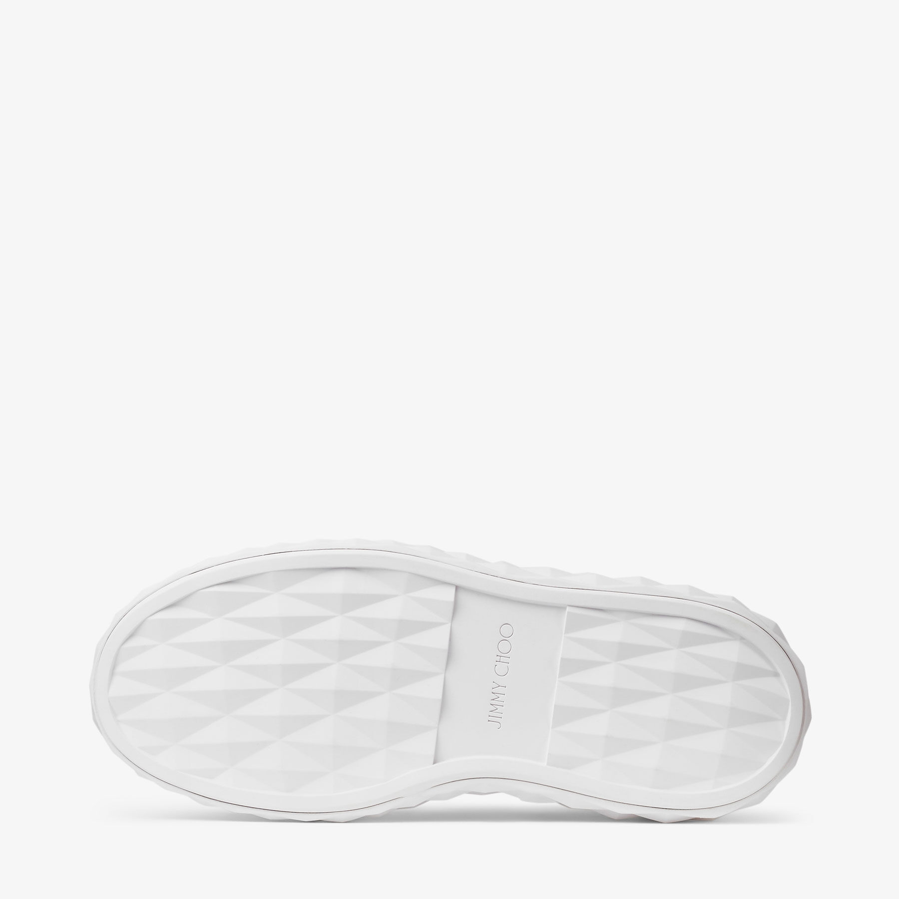 Diamond Sling White/Pink Nappa Leather Crystal Trainers