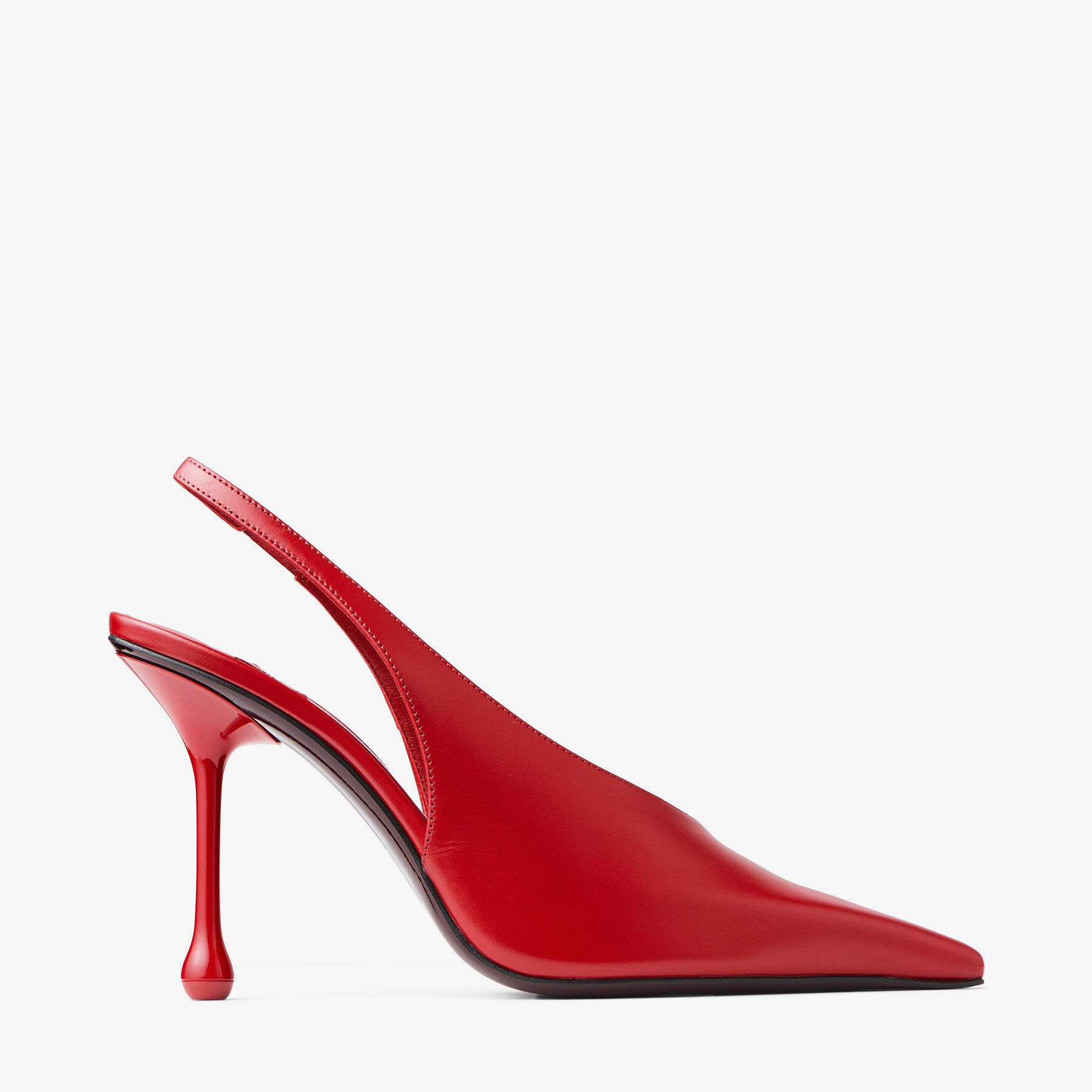 Isa 95 Ruby Red Leather Pumps