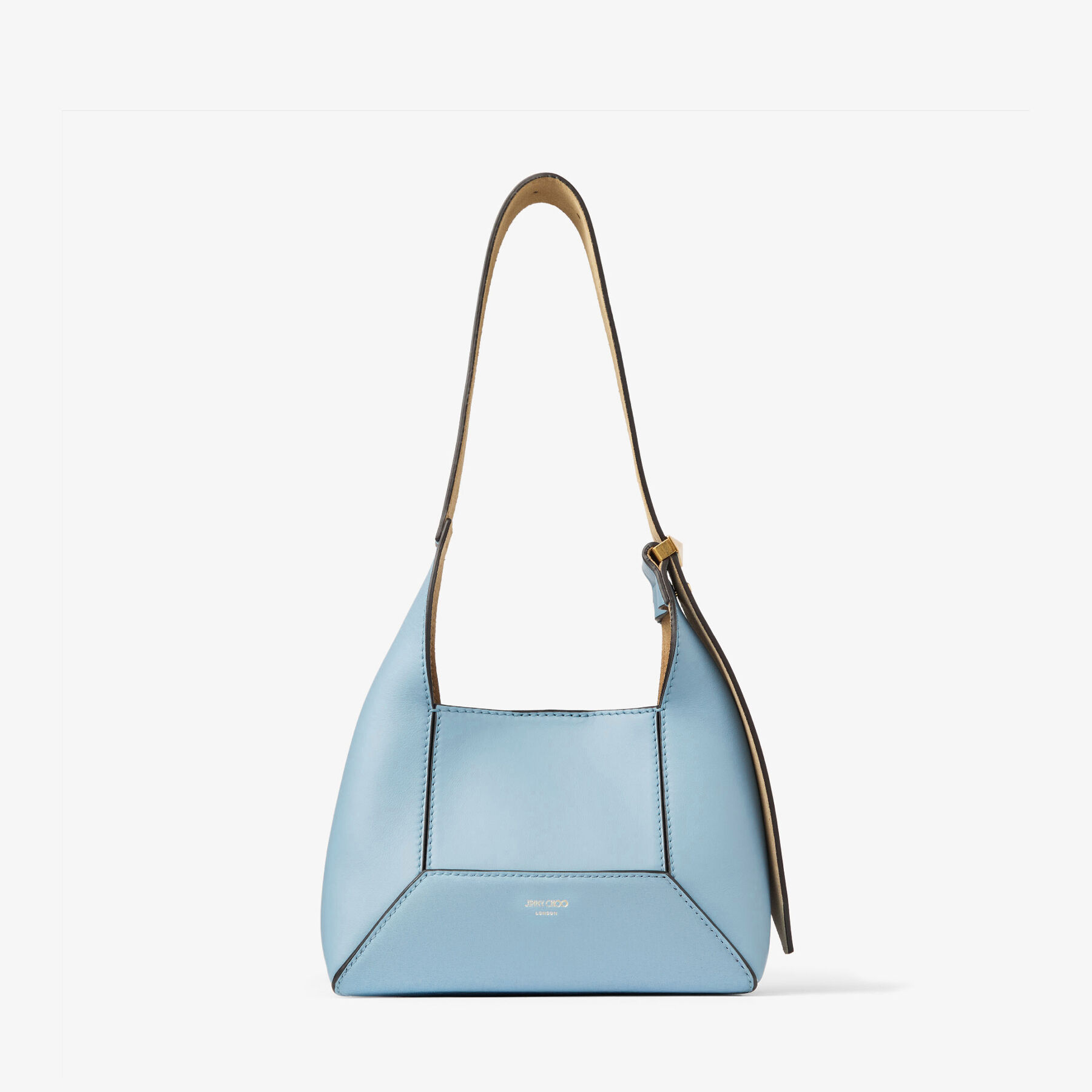 Diamond Hobo S Dusty Blue Leather Shoulder Bag