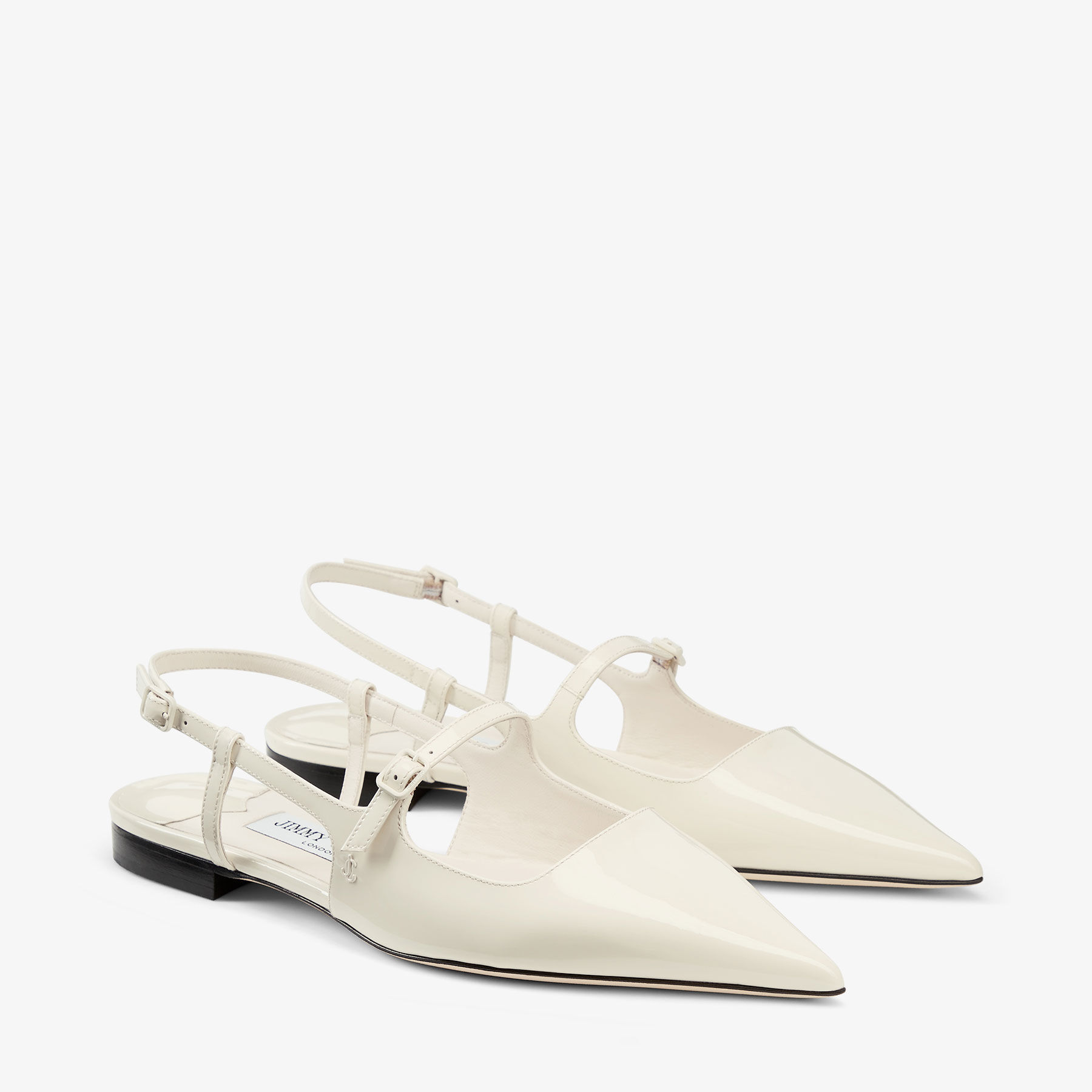 Didi Flat Latte Patent Leather Flats