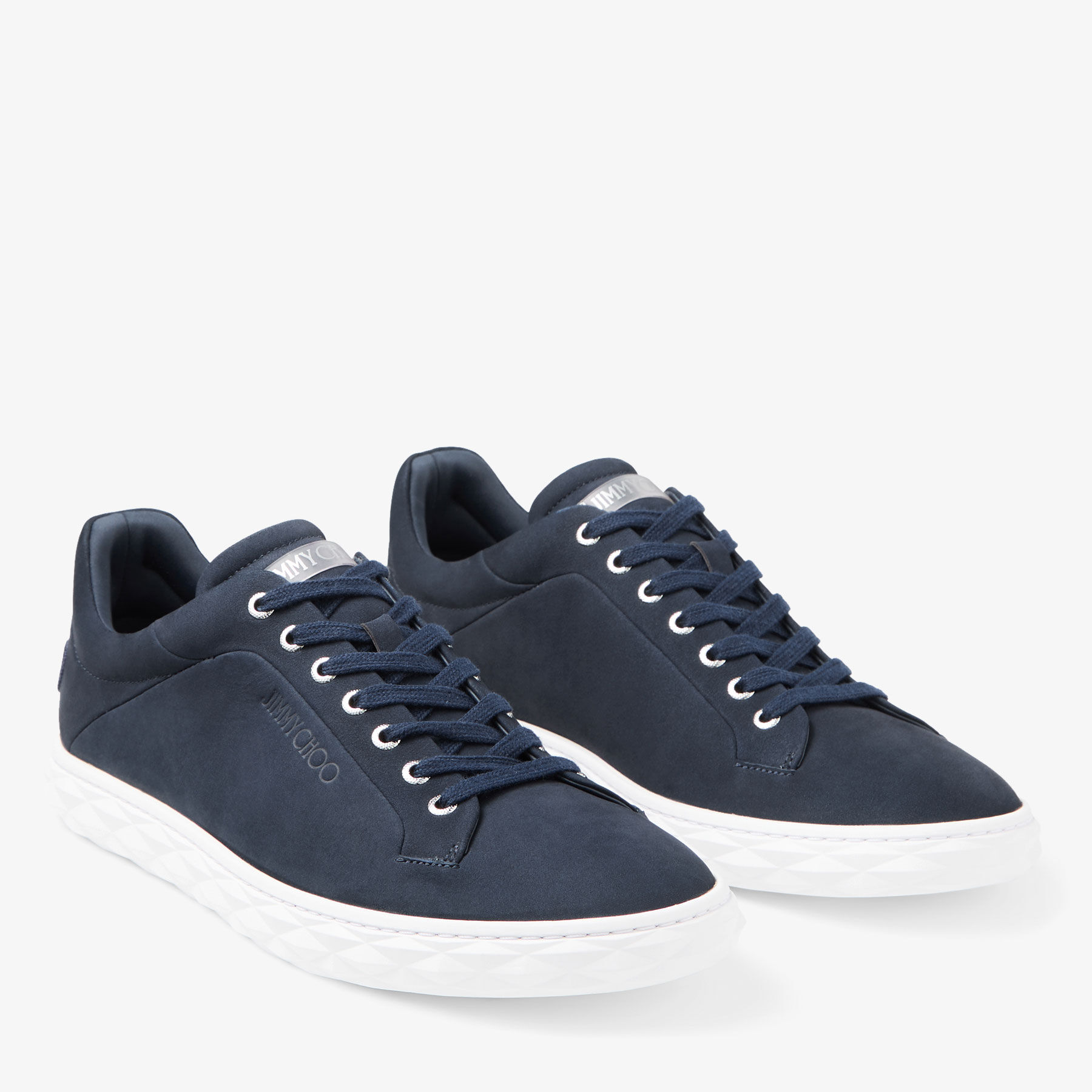 Diamond Light M II Navy Nubuck Leather Trainers