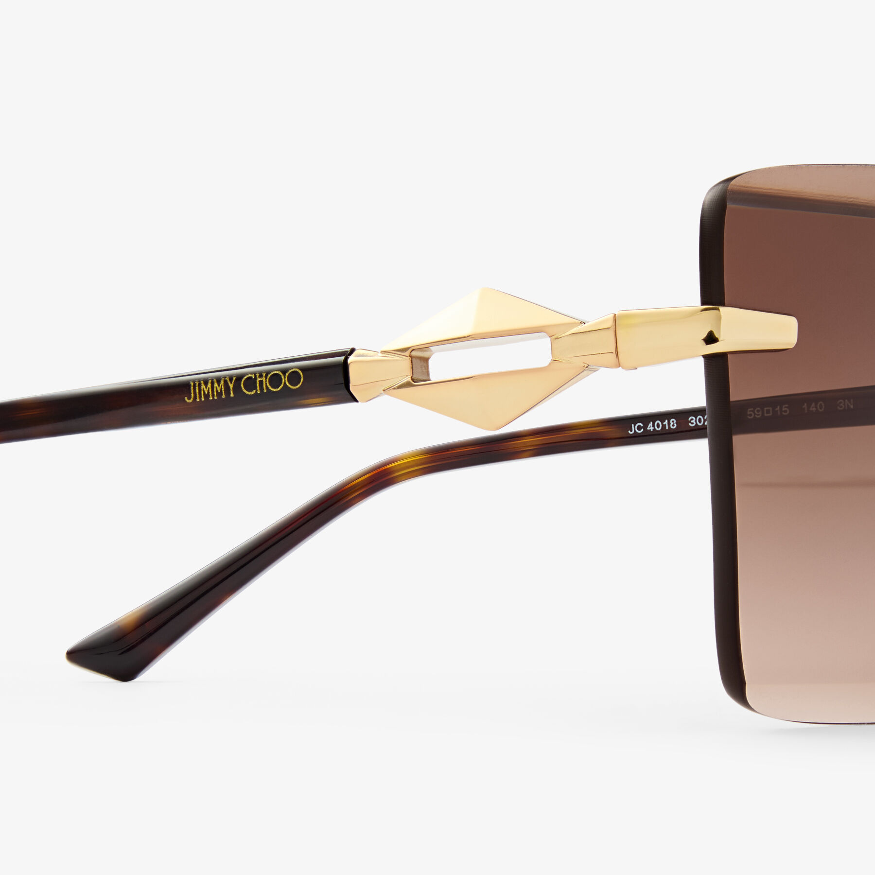 Isaline Gold Square Sunglasses