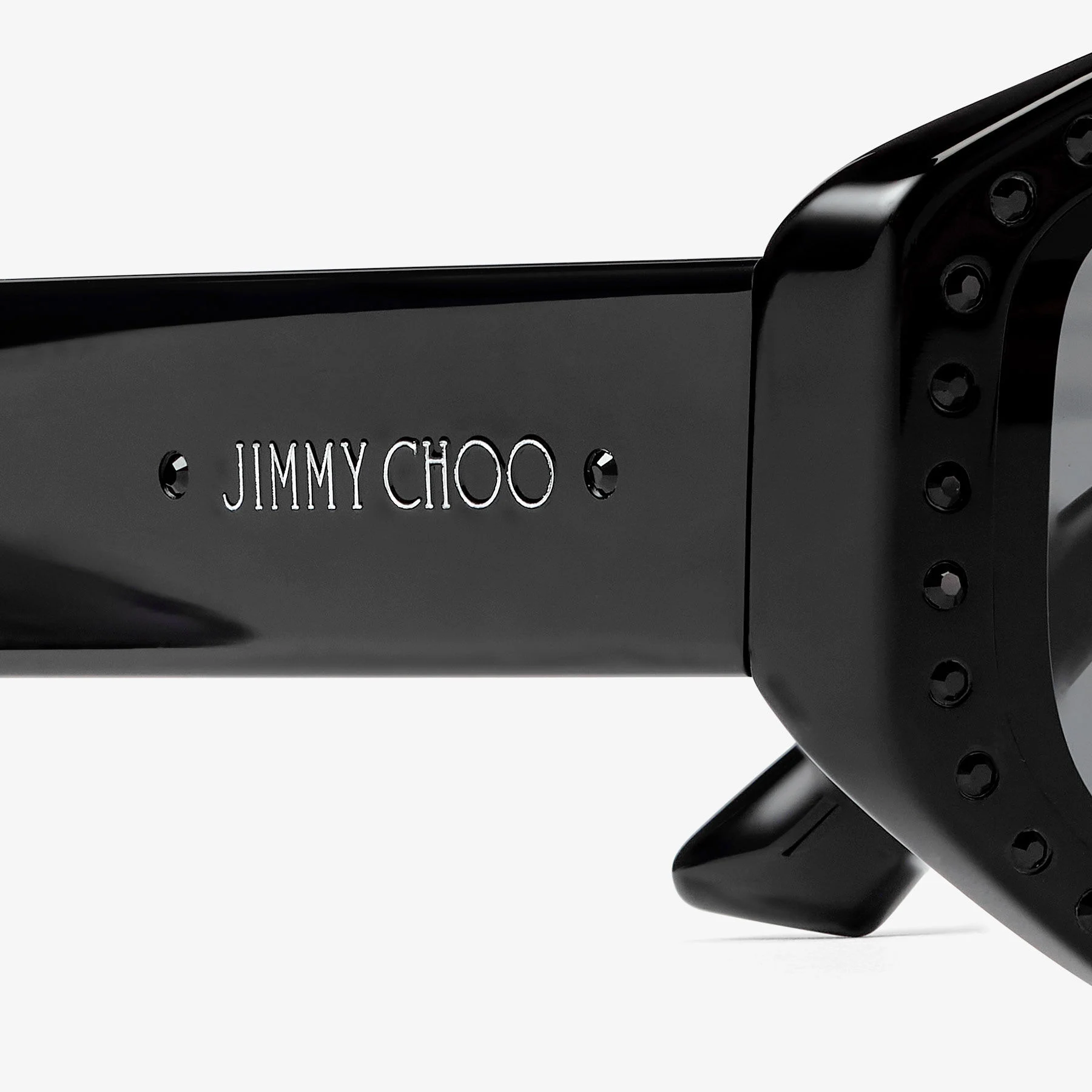 Nola Black Oval Sunglasses