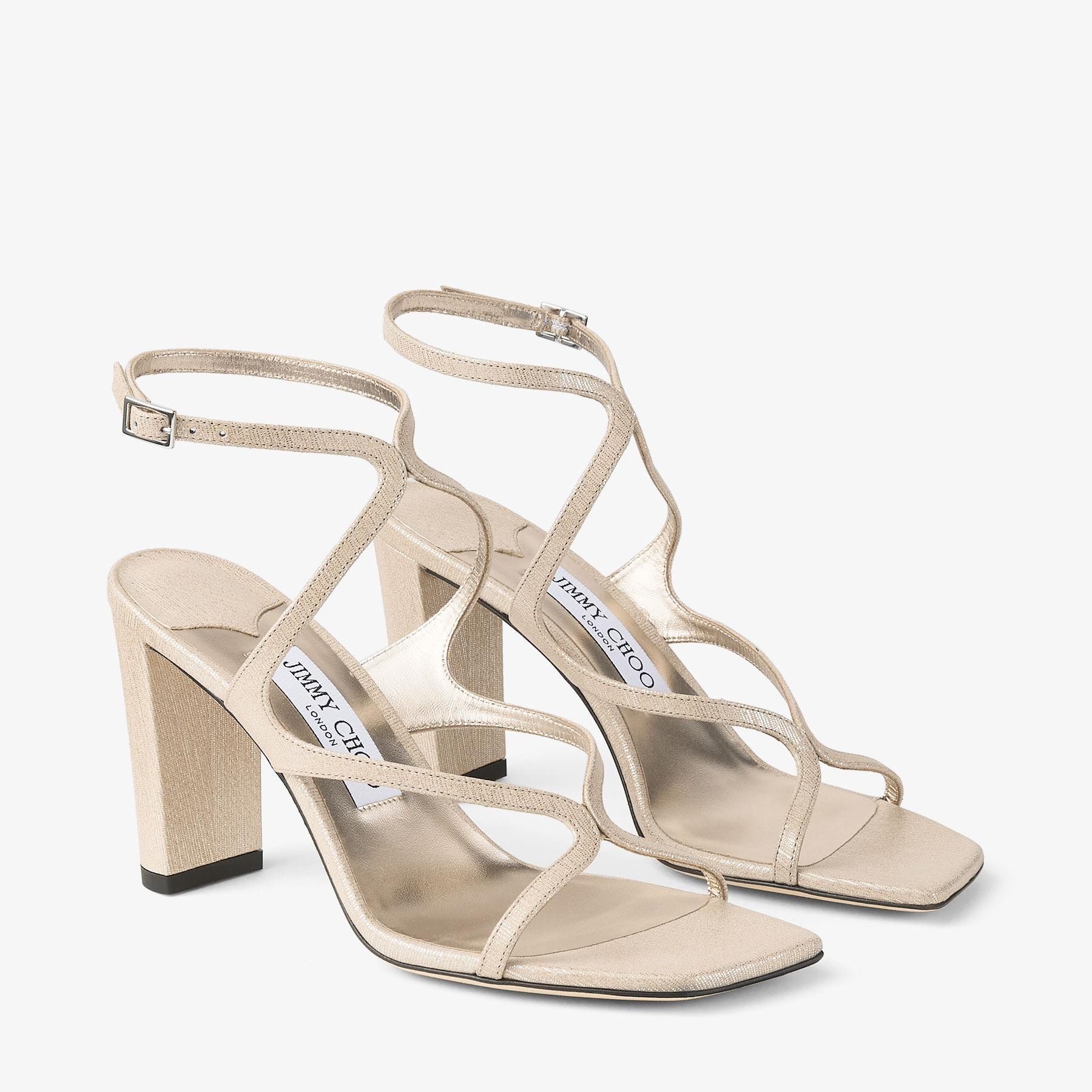 Azie 85 Soft Gold Nappa Leather Sandals