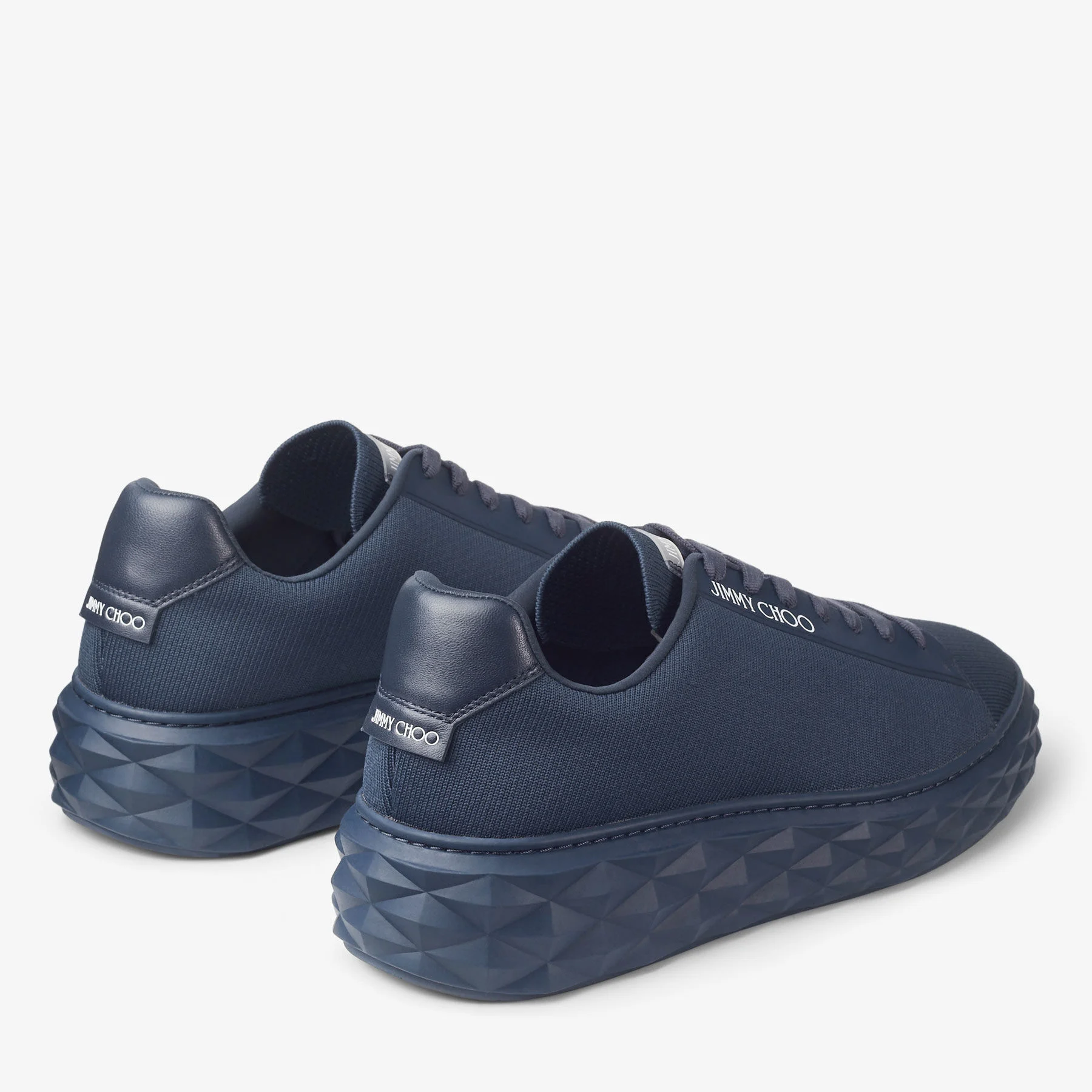 Diamond Light Maxi M Navy Knit Trainers