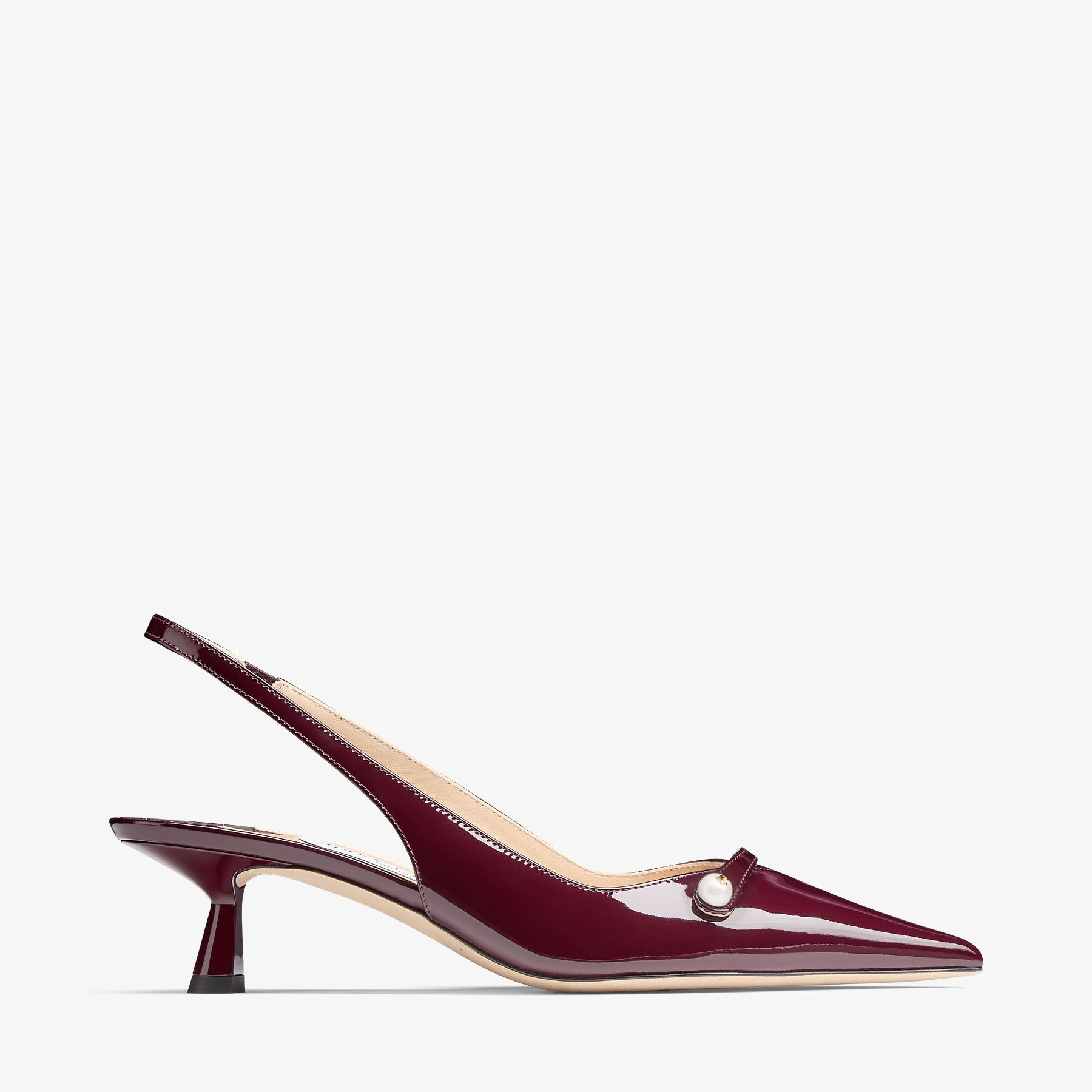Amita 45 Garnet Patent Leather Pumps