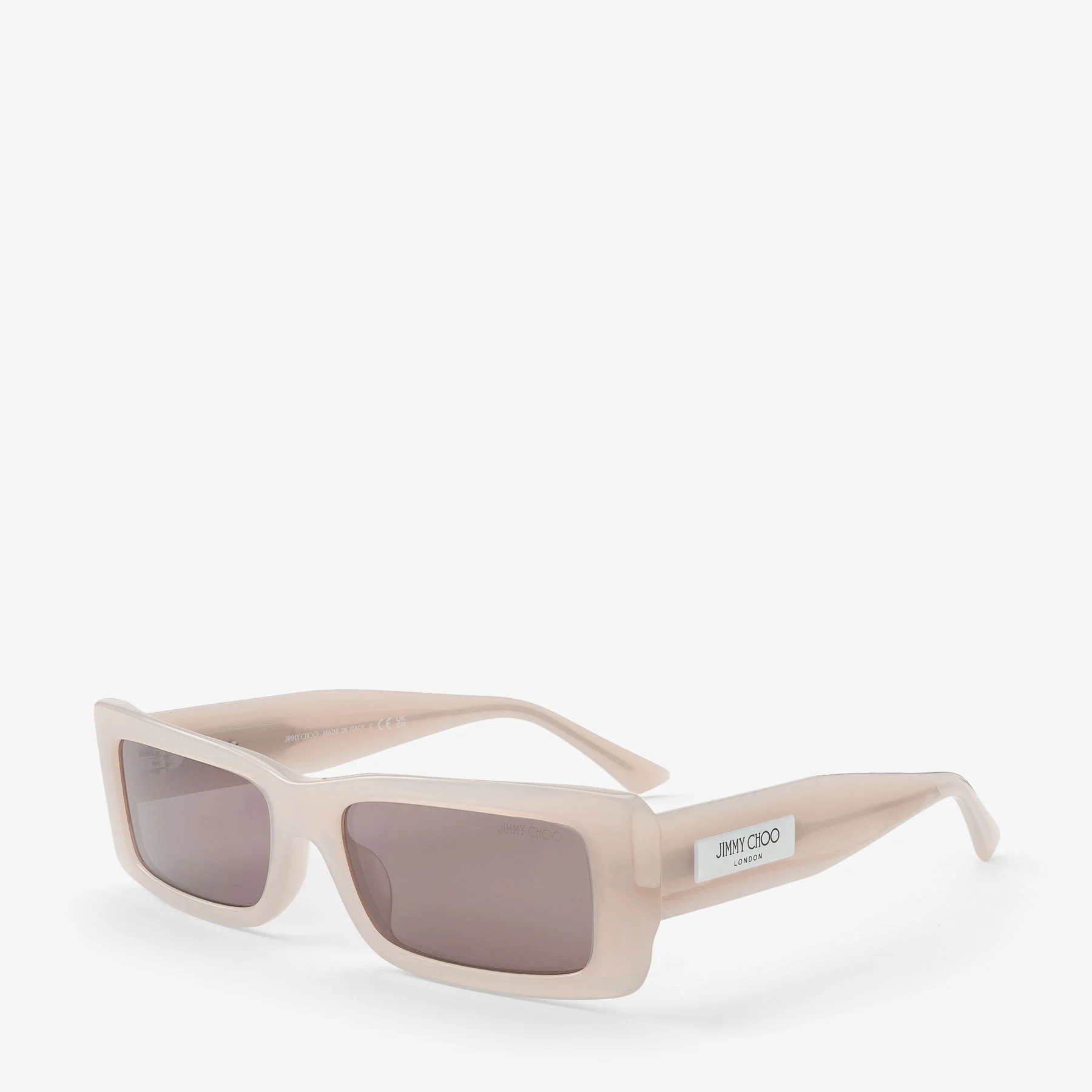 Lennon Opal Taupe Rectangular Sunglasses