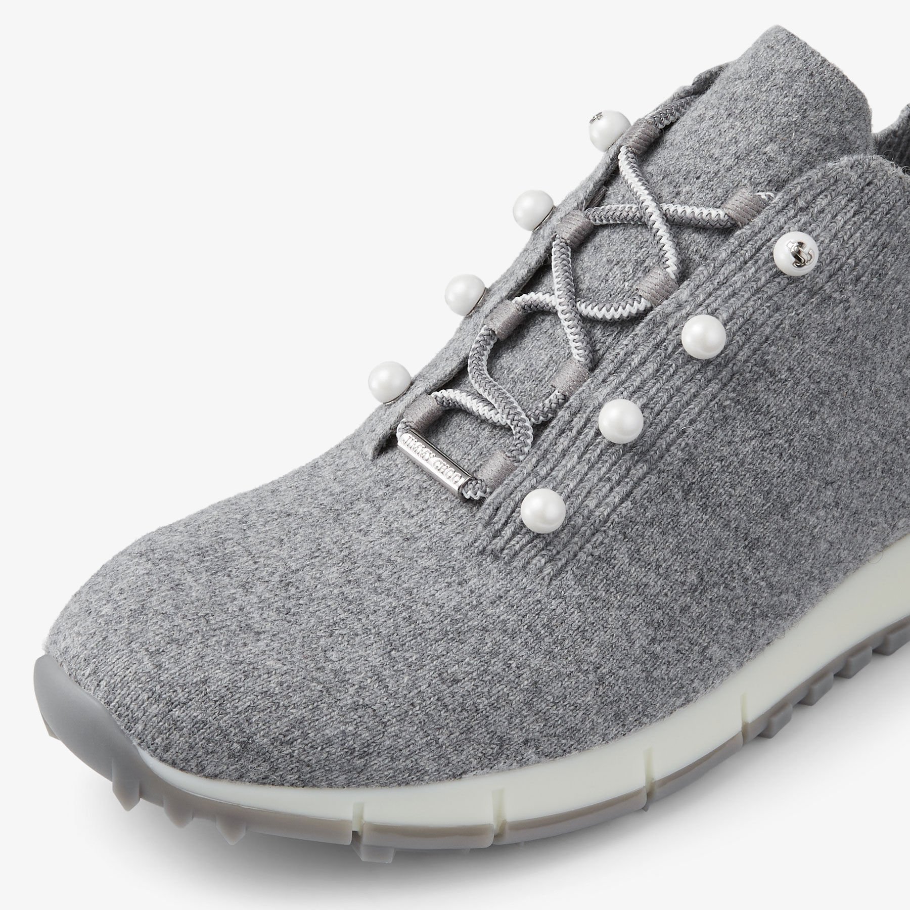 Veles Ash Cashmere Knit Trainers