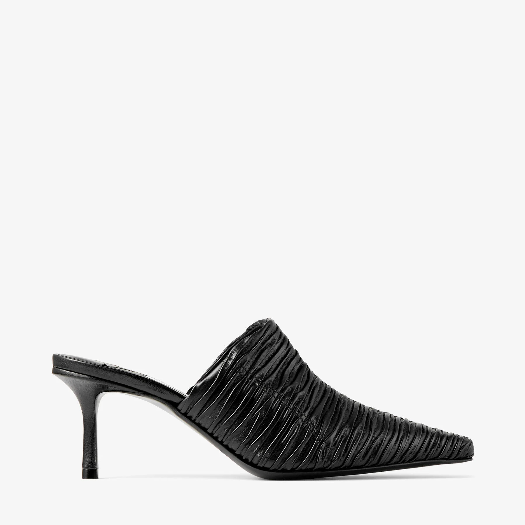 Lotta Mule 65 Black Leather Mules