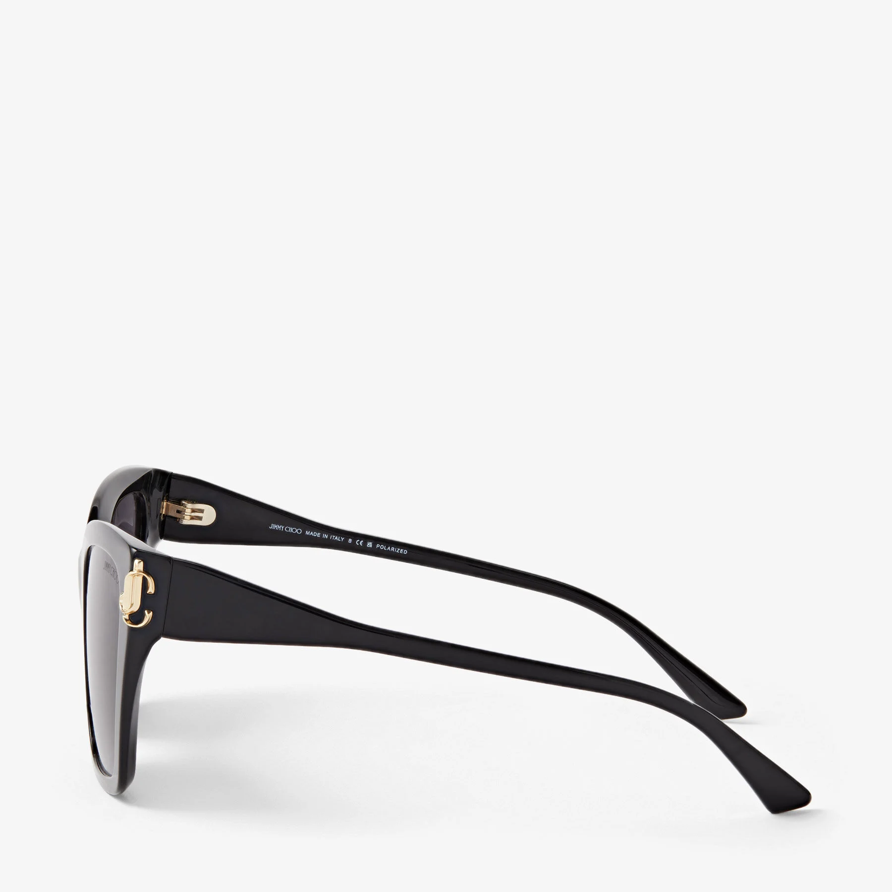 Kira Black Square Sunglasses
