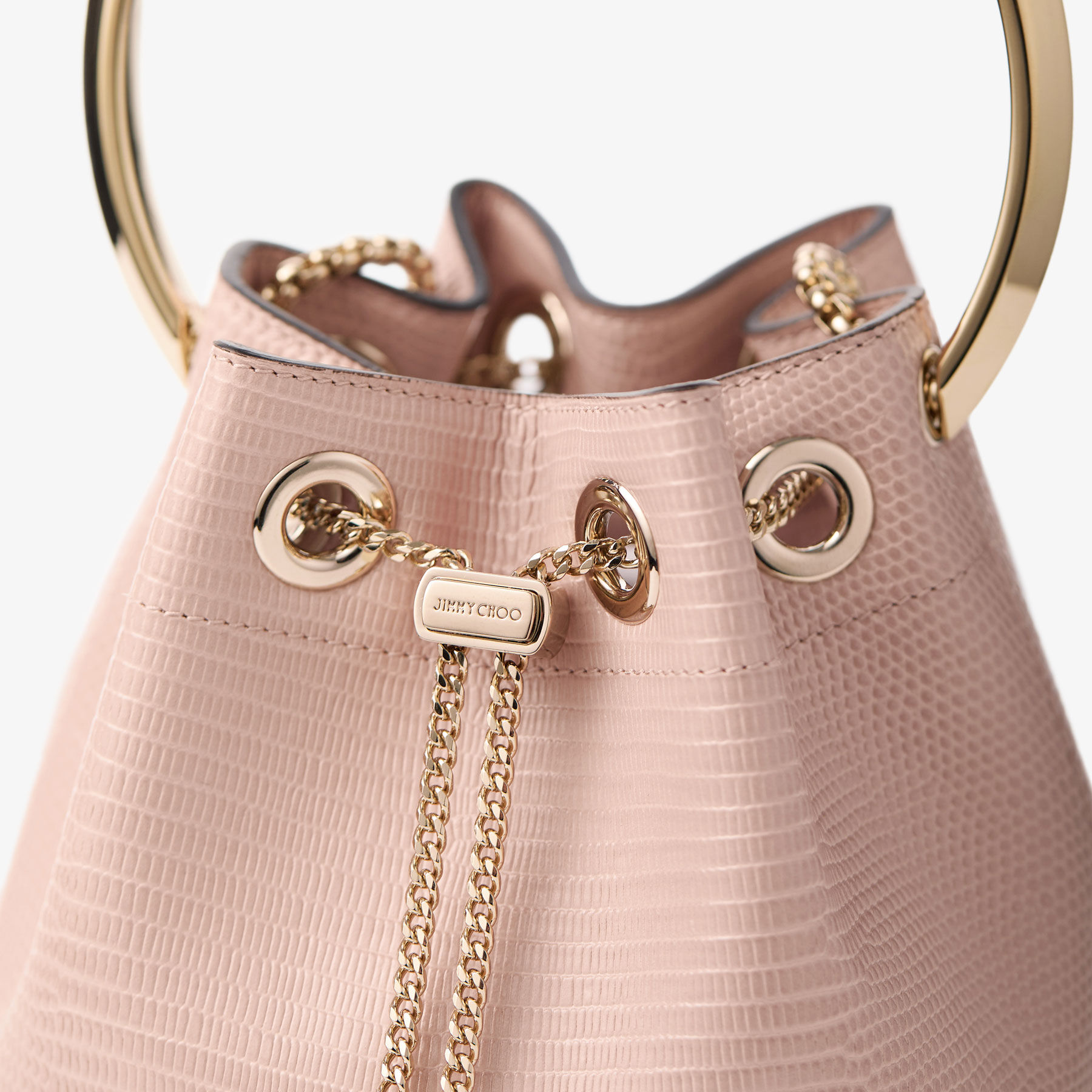 Bon Bon Macaron Lizard Printed Leather Bag