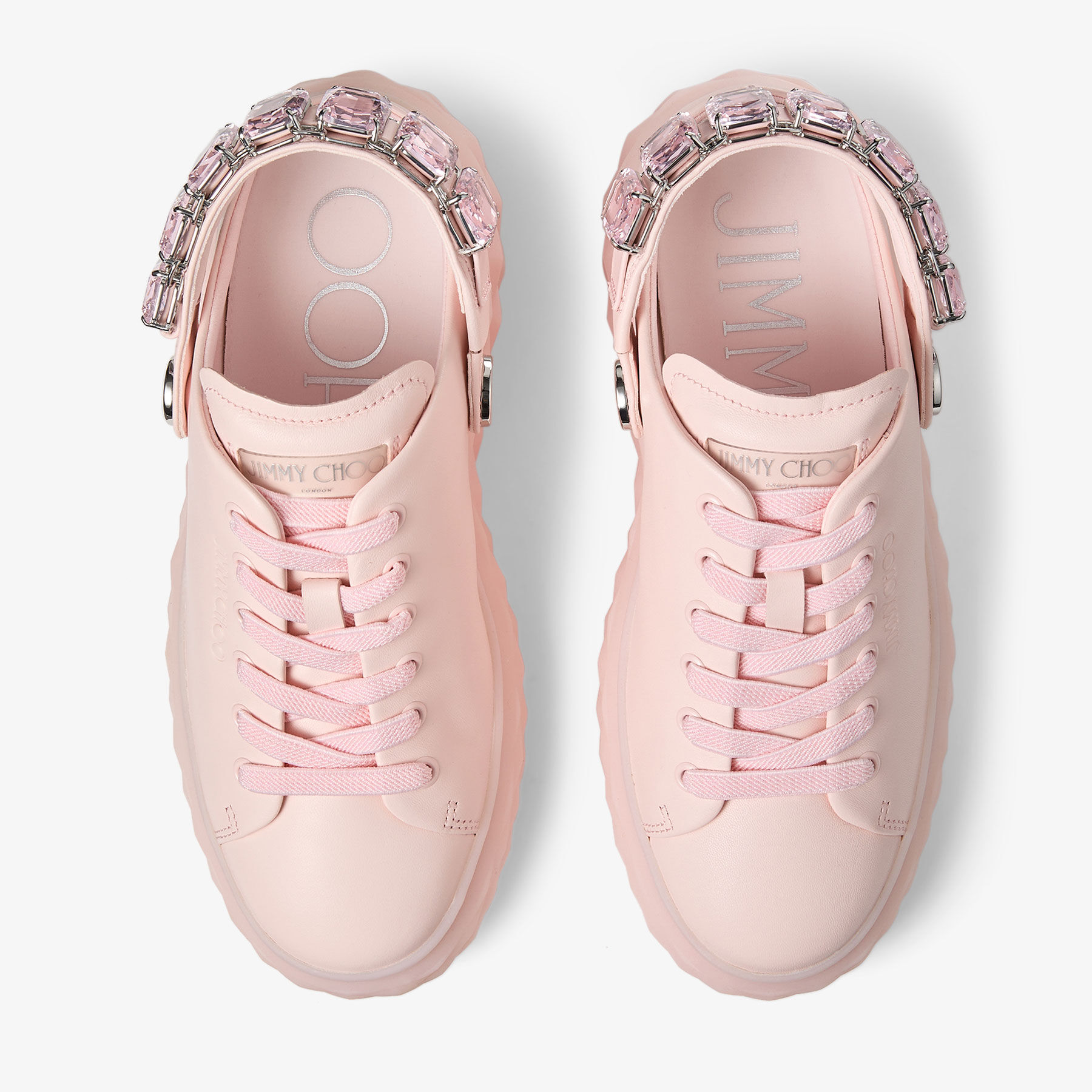Diamond Sling Pink Nappa Leather Slipper Trainers