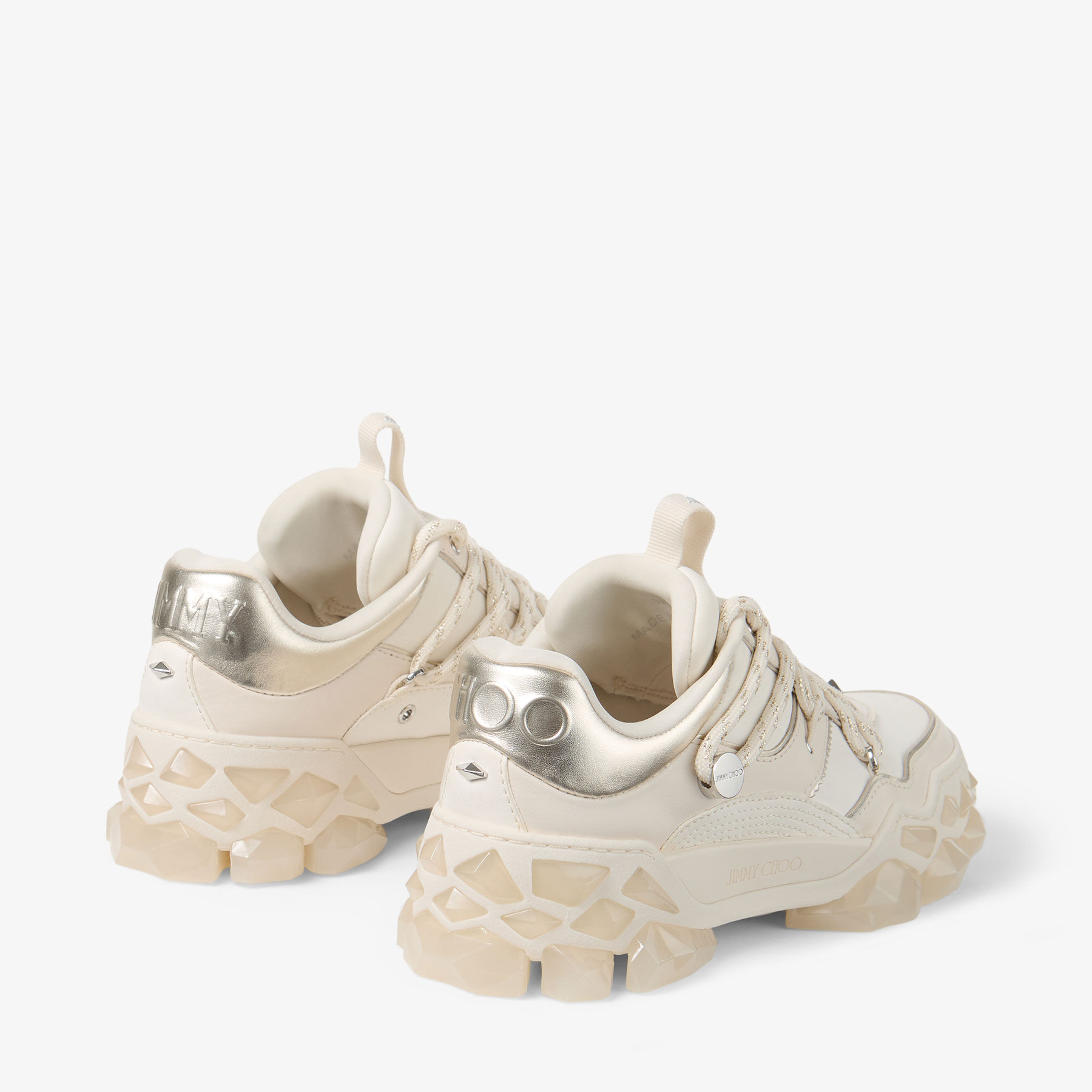 Diamond X II F Latte Leather Trainers