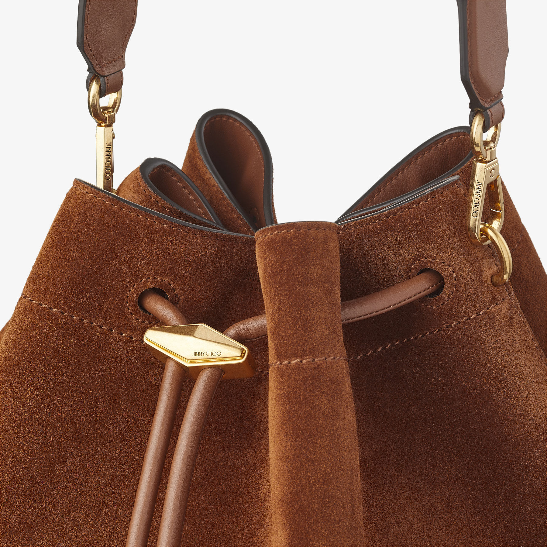 Cinch L Tan Suede Bag
