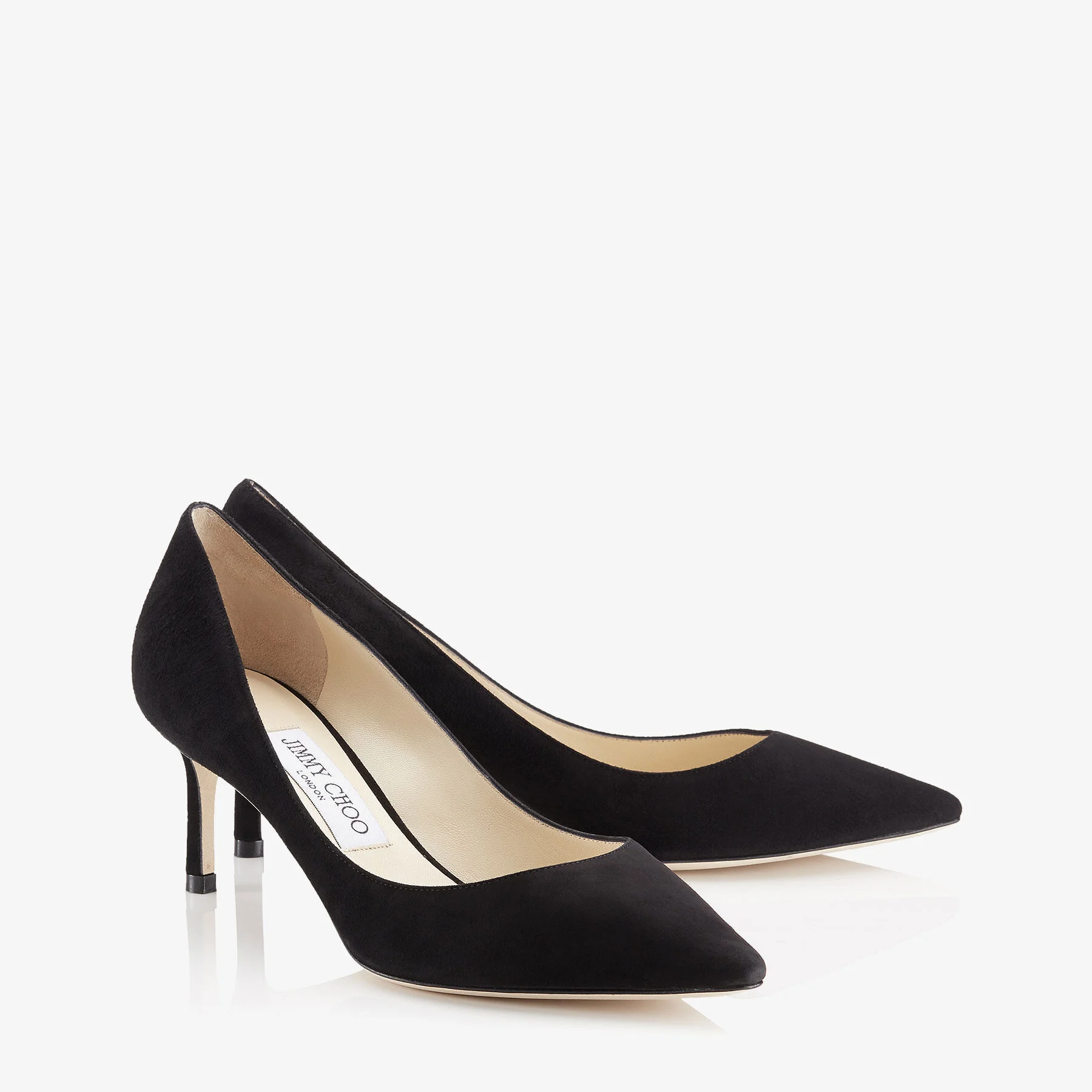 Romy 60 Black Suede Pointy Toe Pumps