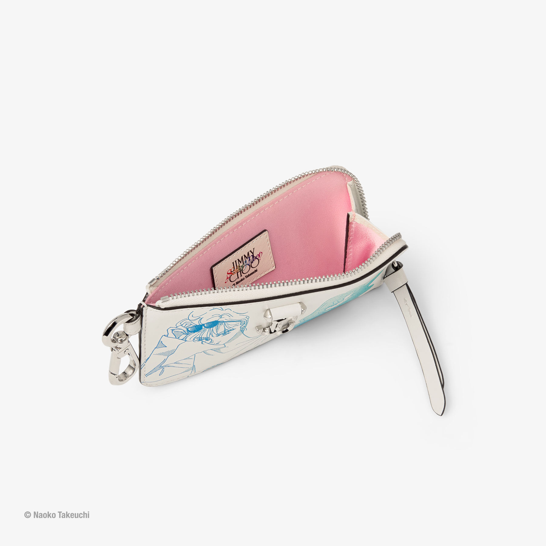 Haruka Tenô & Michiru Kaiô Lise-Z Card Holder White Manga Print Leather Card Holder