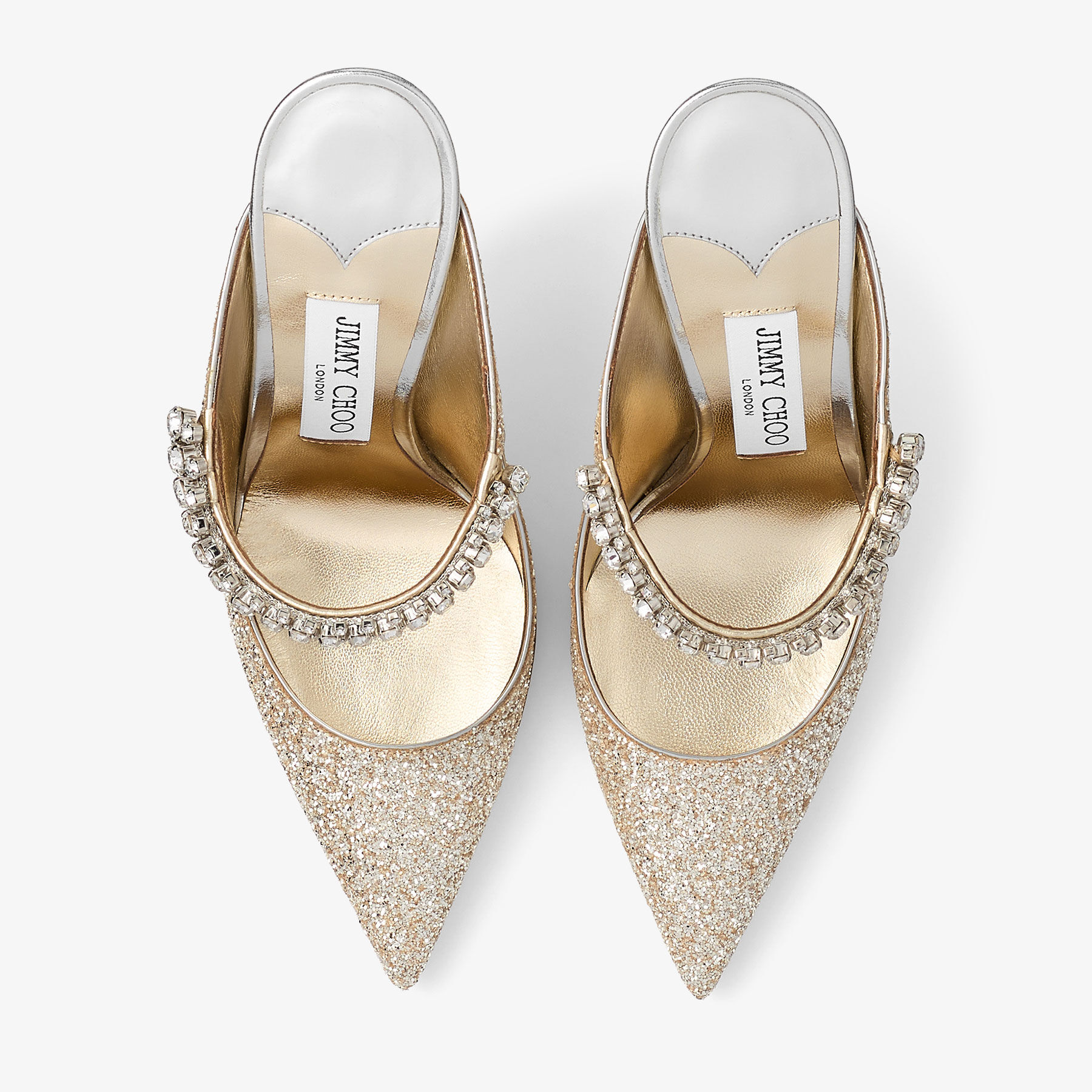 Bing 100 Sand Glitter Fabric Mules