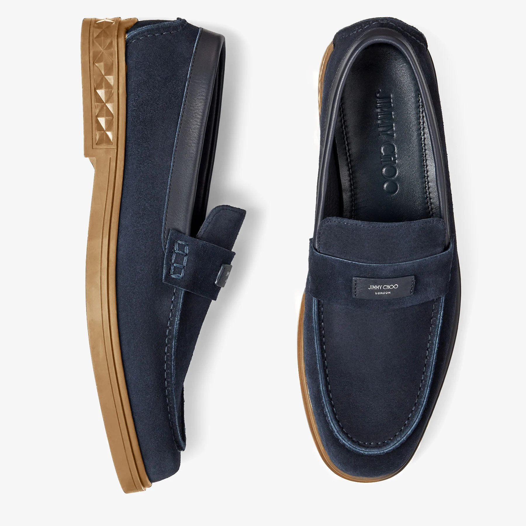 Josh Driver Navy Reverse Suede Driver Shoes