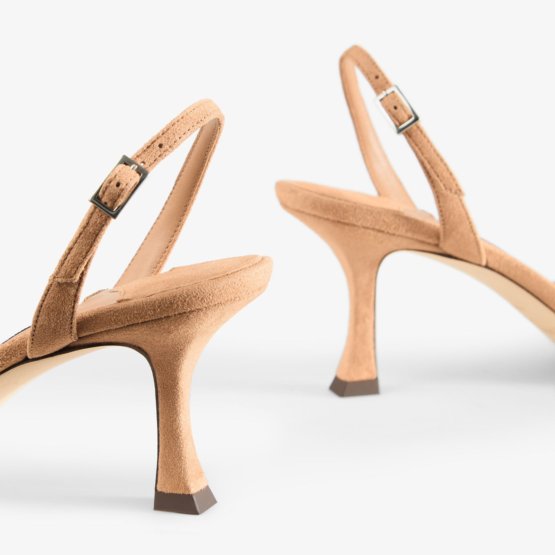 Elsy 70 Toffee Suede Crossover Slingback