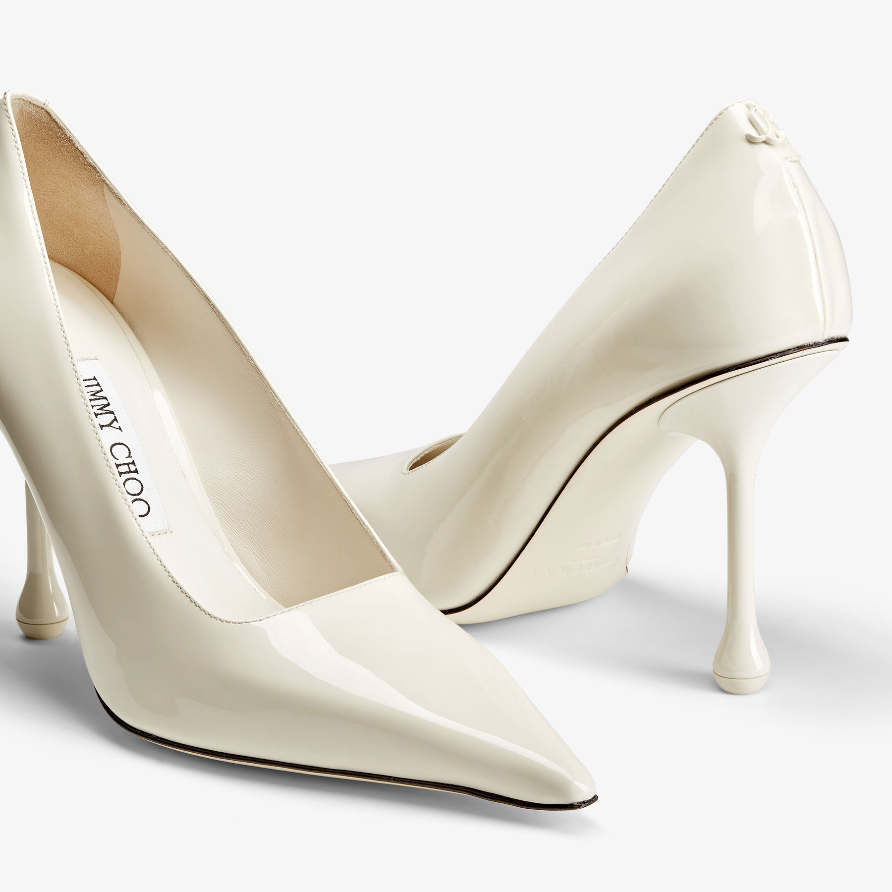 Ixia 95 Latte Patent Leather Pumps