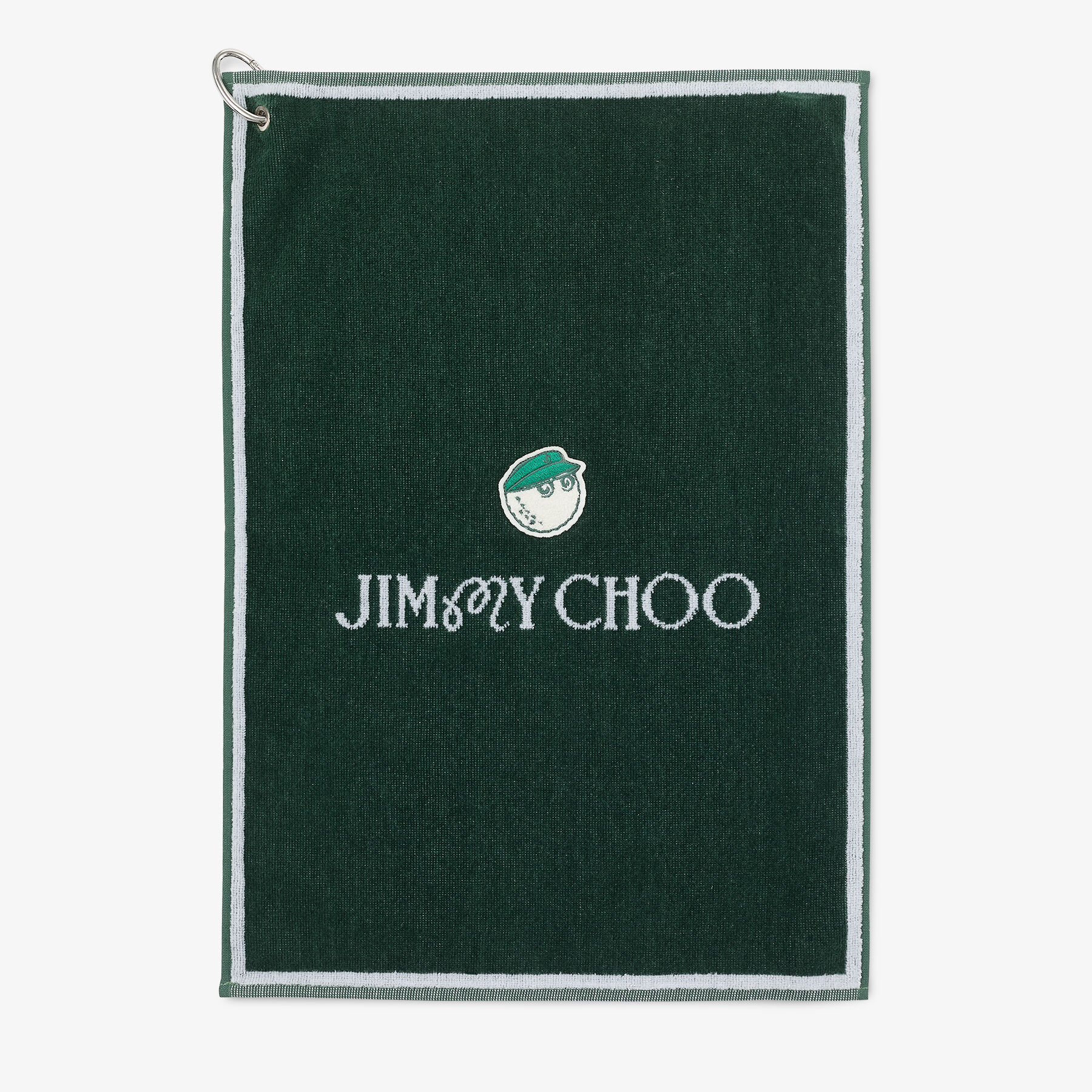 Jimmy Choo / Malbon 2.0 Towel Malbon Green Embroidered Cotton Towel