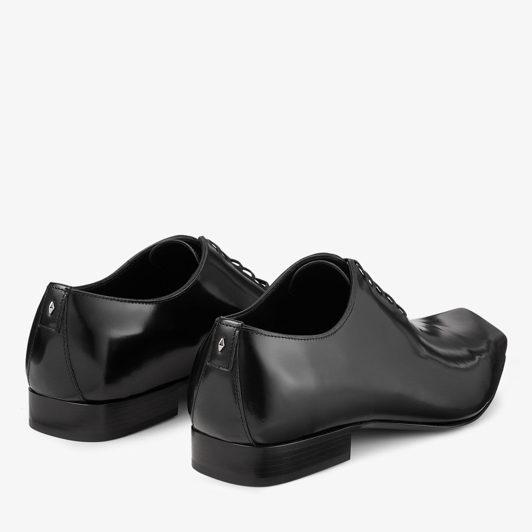 Prism Lace Up Black Leather Lace-Up Shoes