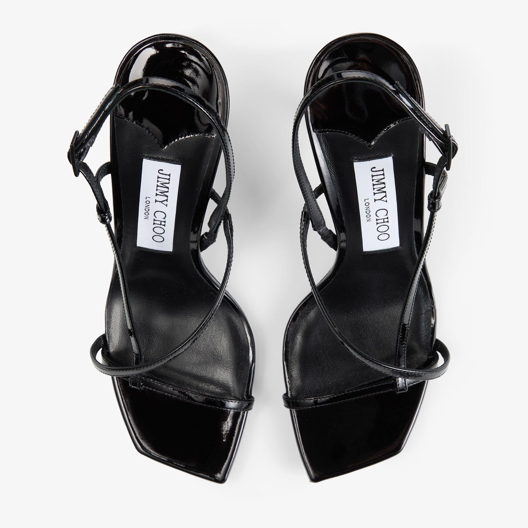 Etana 95 Black Leather Sandals
