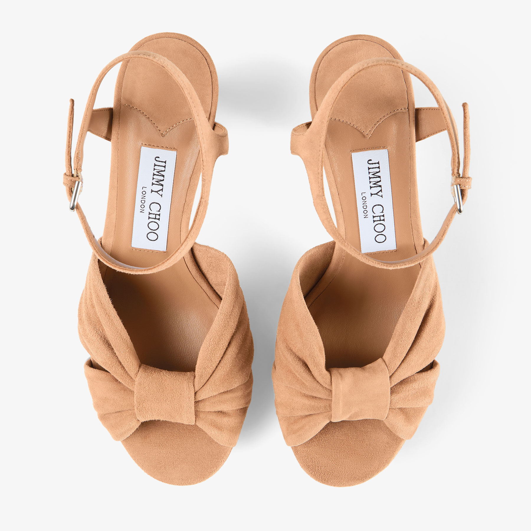 Heloise 80 Toffee Suede Platform Sandals