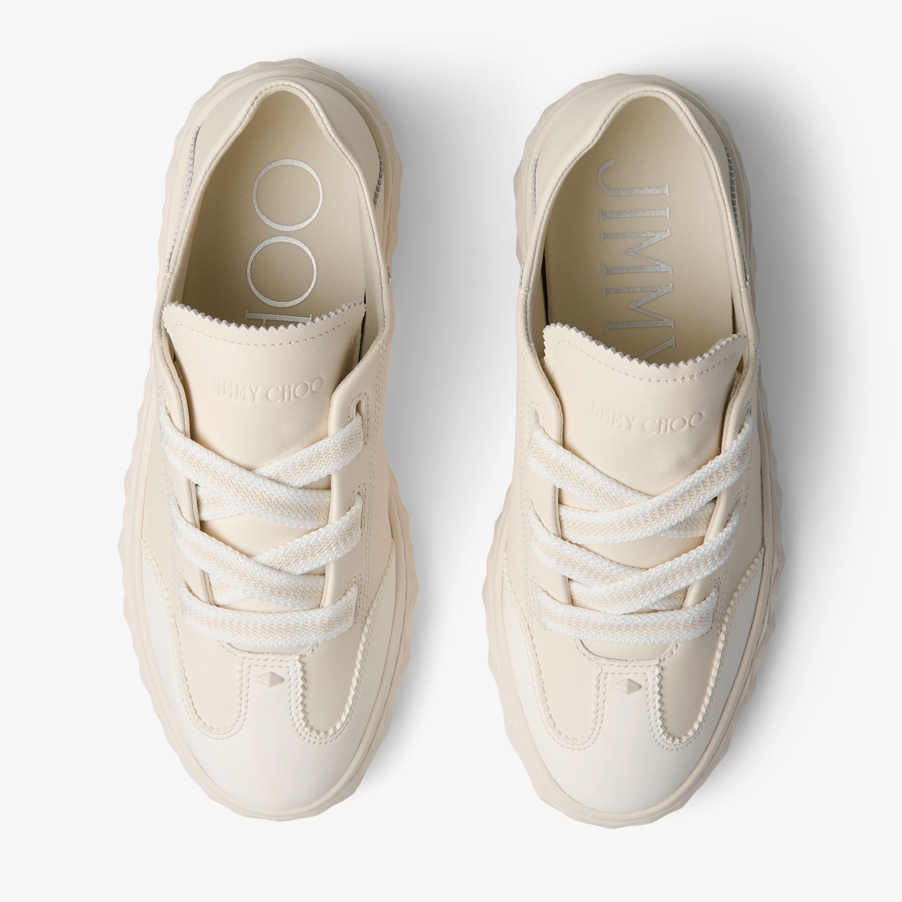 Diamond Light Flex F Latte Leather Trainers