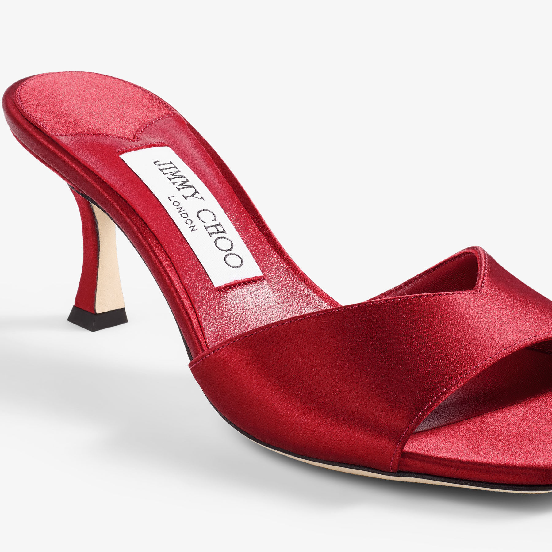 Skye 70 Ruby Red Satin Sandals