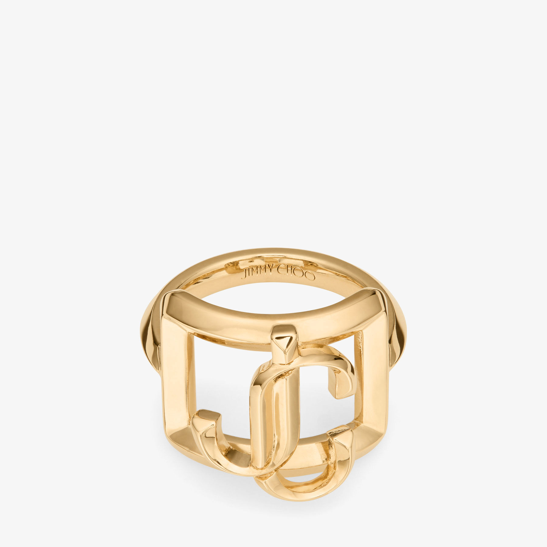 Square JC Slim Ring Gold-Finish Square Ring