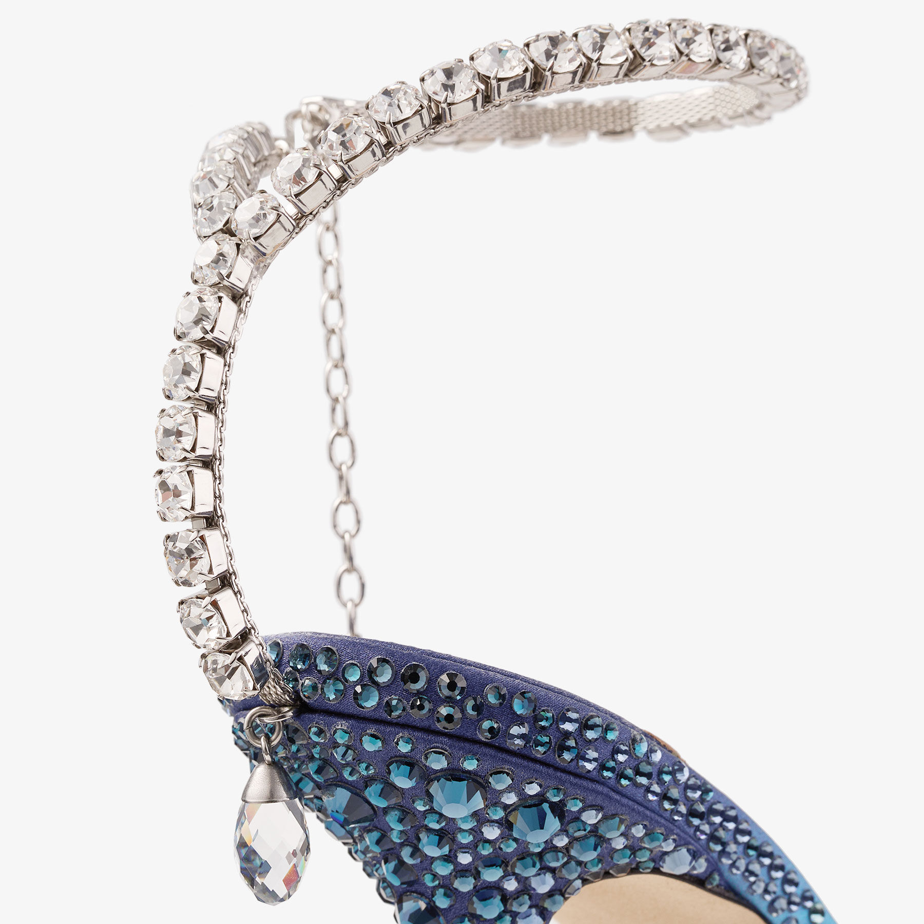 Saeda 100 Sunrise Satin Crystal Pumps