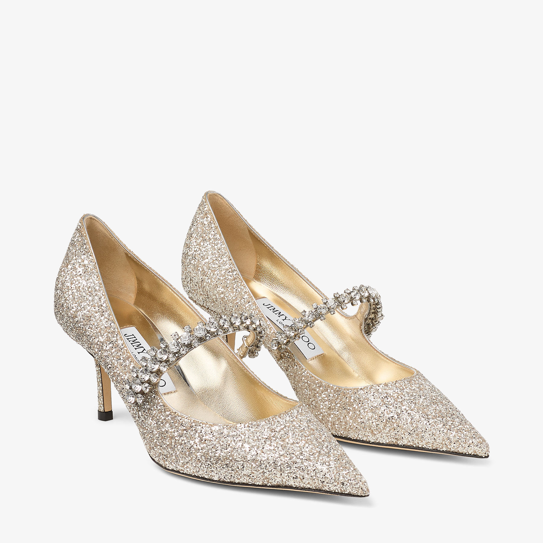 Bing Pump 65 Sand Glitter Fabric Pumps