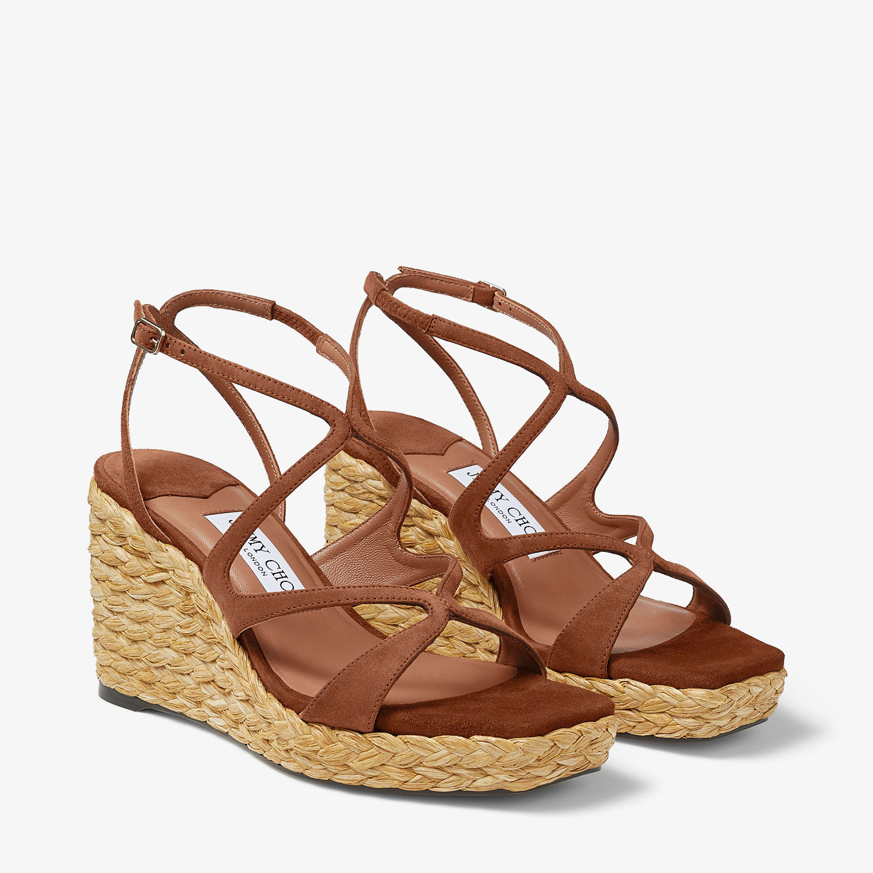 Ayla 85 Tan Suede Wedge
