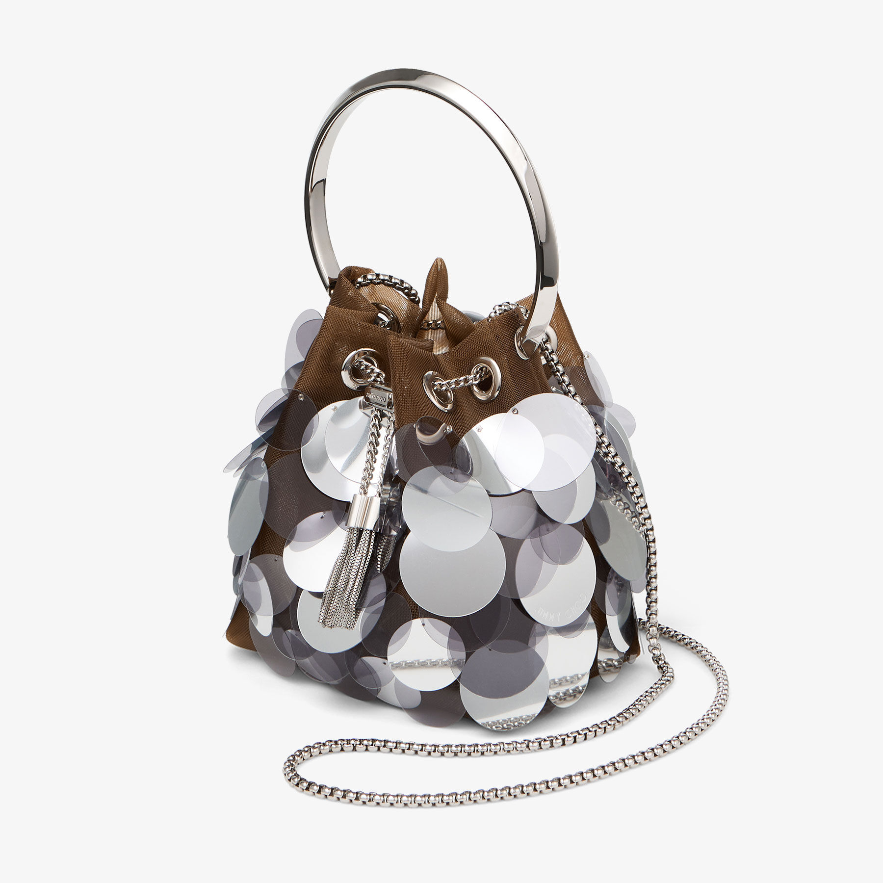 Bon Bon Biscuit Mesh Paillette Bag