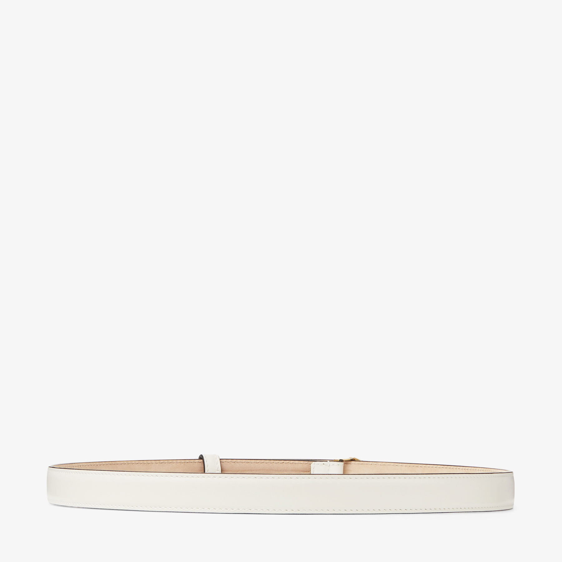 Diamond Clasp Belt Latte Leather Clasp Belt