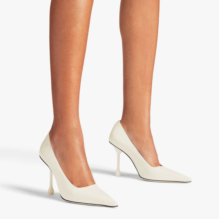 Ixia 95 Latte Patent Leather Pumps